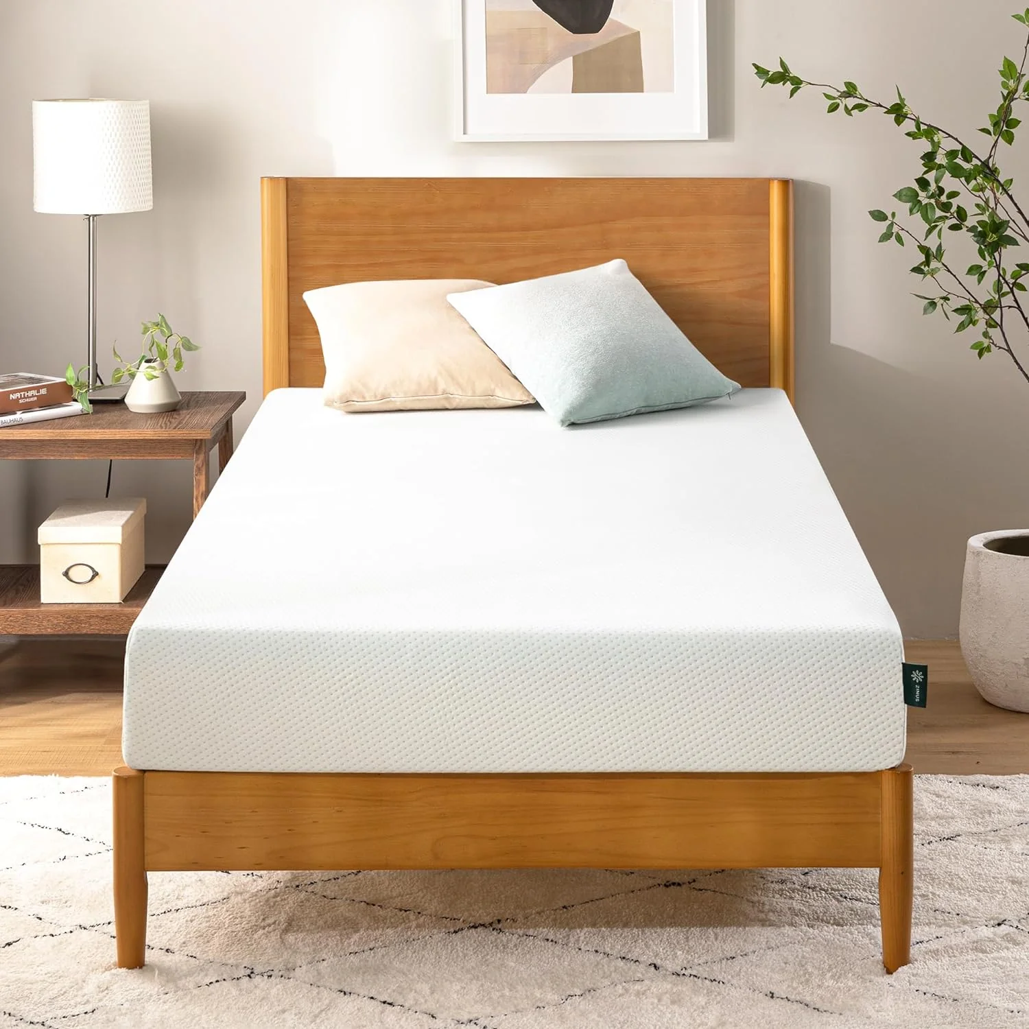 NEW - Zinus Twin 6 Inch Green Tea Memory Foam Mattress [New Version], Fiberglass Free, Medium Firm Feel, Zoned Pressure Relief, Certified Safe Foams & Fabric, Bed-in-A-Box, Twin - Retail $103
