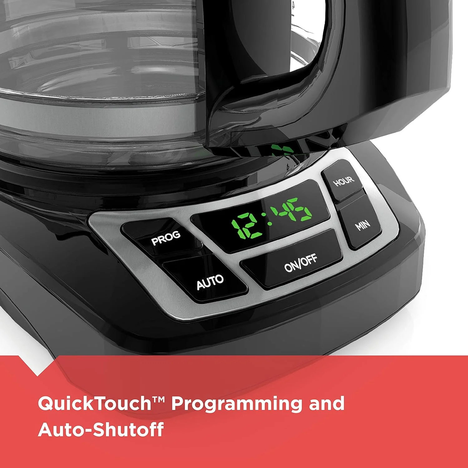 NEW - BLACK+DECKER 12-Cup Digital Coffee Maker, CM1160B, Programmable, Washable Basket Filter, Sneak-A-Cup, Auto Brew, Water Window, Keep Hot Plate, Black - Retail $34 - Image 7