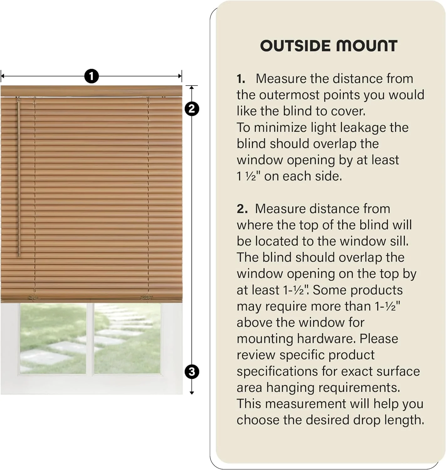 NEW - Cordless Light Filtering Mini Blind - 36 Inch Width, 64 Inch Length, 1" Slat Size - Pearl White - Cordless GII Morningstar Horizontal Windows Blinds for Interior by Achim Home Decor - Retail $17 - Image 4
