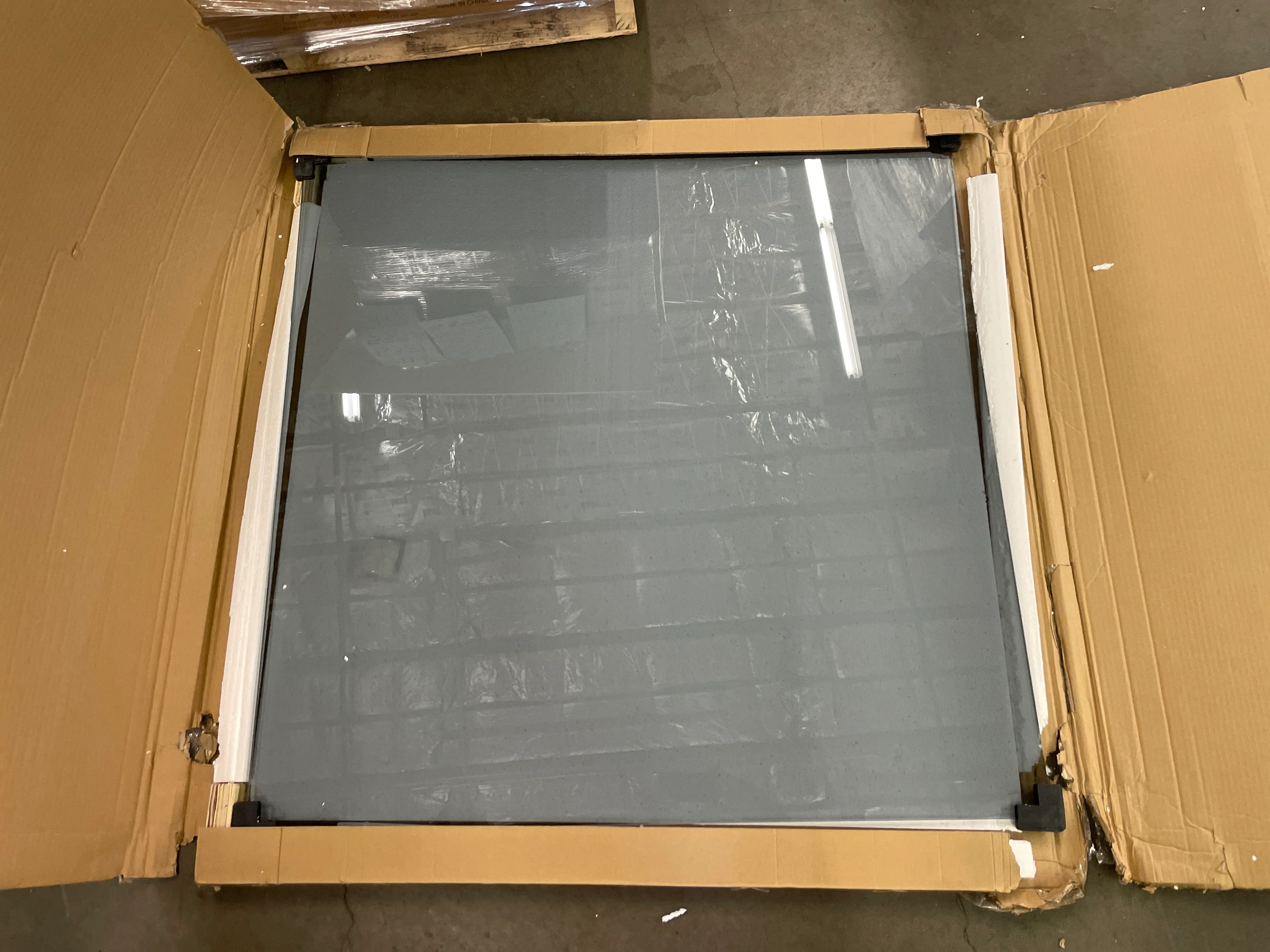 NEW - GlasFlength Office Chair Mat for Carpet Tempered Glass Chair Mat for Carpet Desk Chair Mat Floor Mat for Office Chair On Carpet Mat for Office Chair On Carpet (36" x 36" x 1/4", Grey) - Retail $38 - Image 4