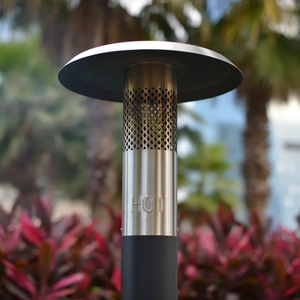 NEW - FlamePro 81in H Steel Patio Pellet Heater - Image 3