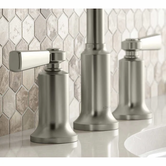 NEW - Kohler Aderlee Widespread Bathroom Faucet (Brushed Nickel) - Retail $139 - Image 3
