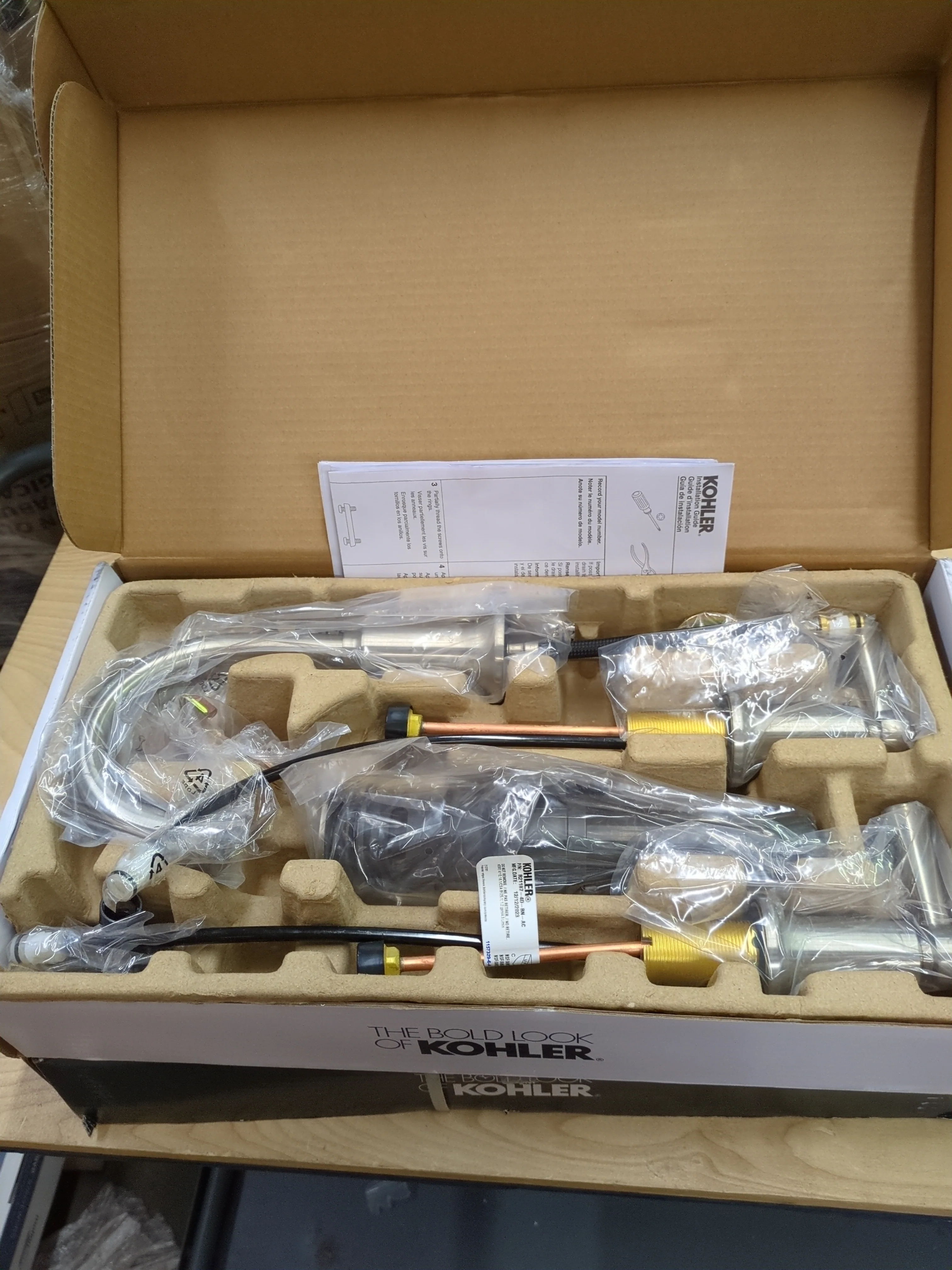 NEW - Kohler Aderlee Widespread Bathroom Faucet (Brushed Nickel) - Retail $139 - Image 5
