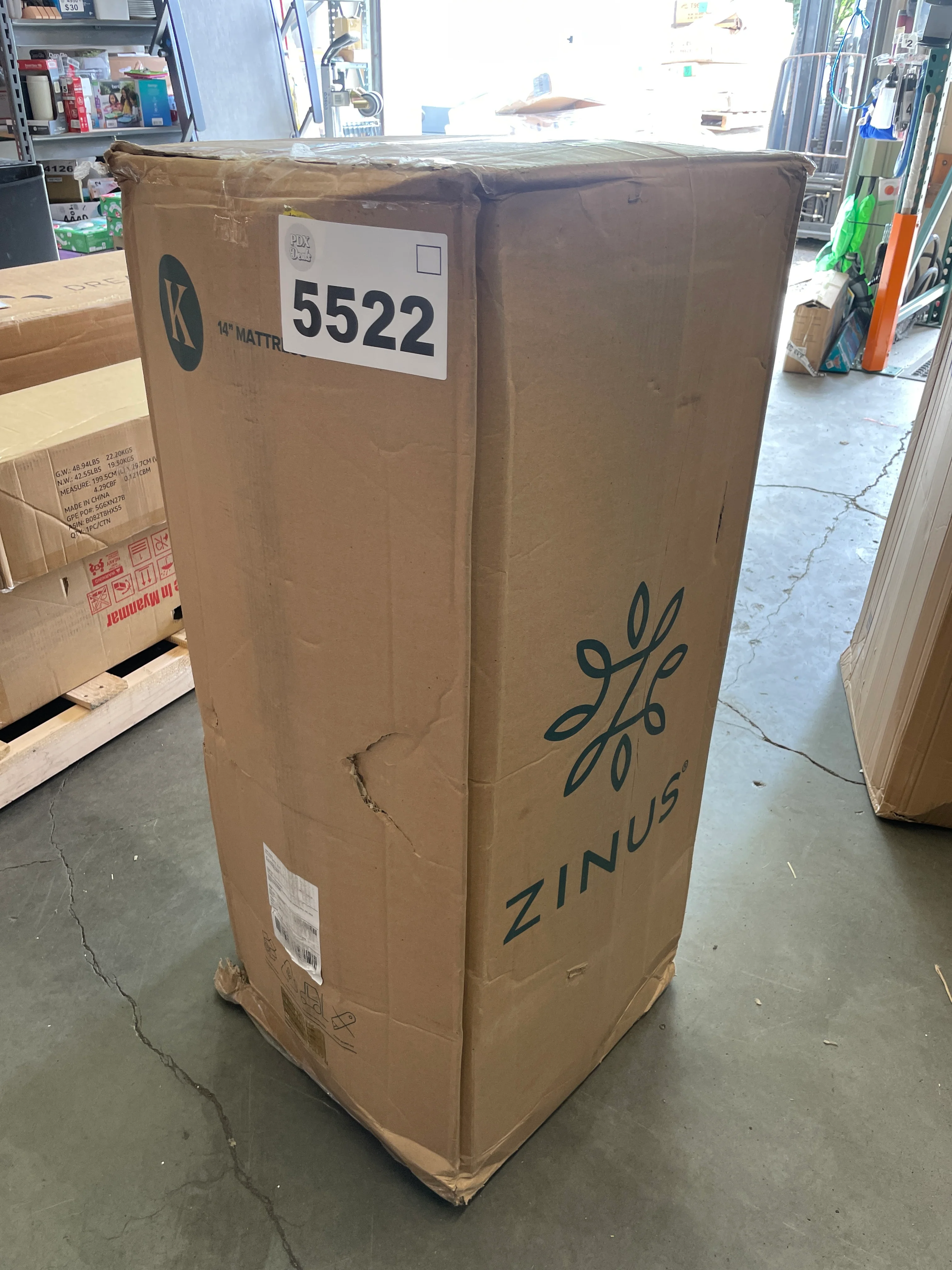 NEW - Zinus KING 14 Inch Cooling Comfort Support Hybrid Mattress [New Version], Fiberglass Free, Medium Plush, Cooling Motion Isolation, Certified Safe Foams & Fabric, Bed-in-A-Box, King - Retail $399 - Image 9