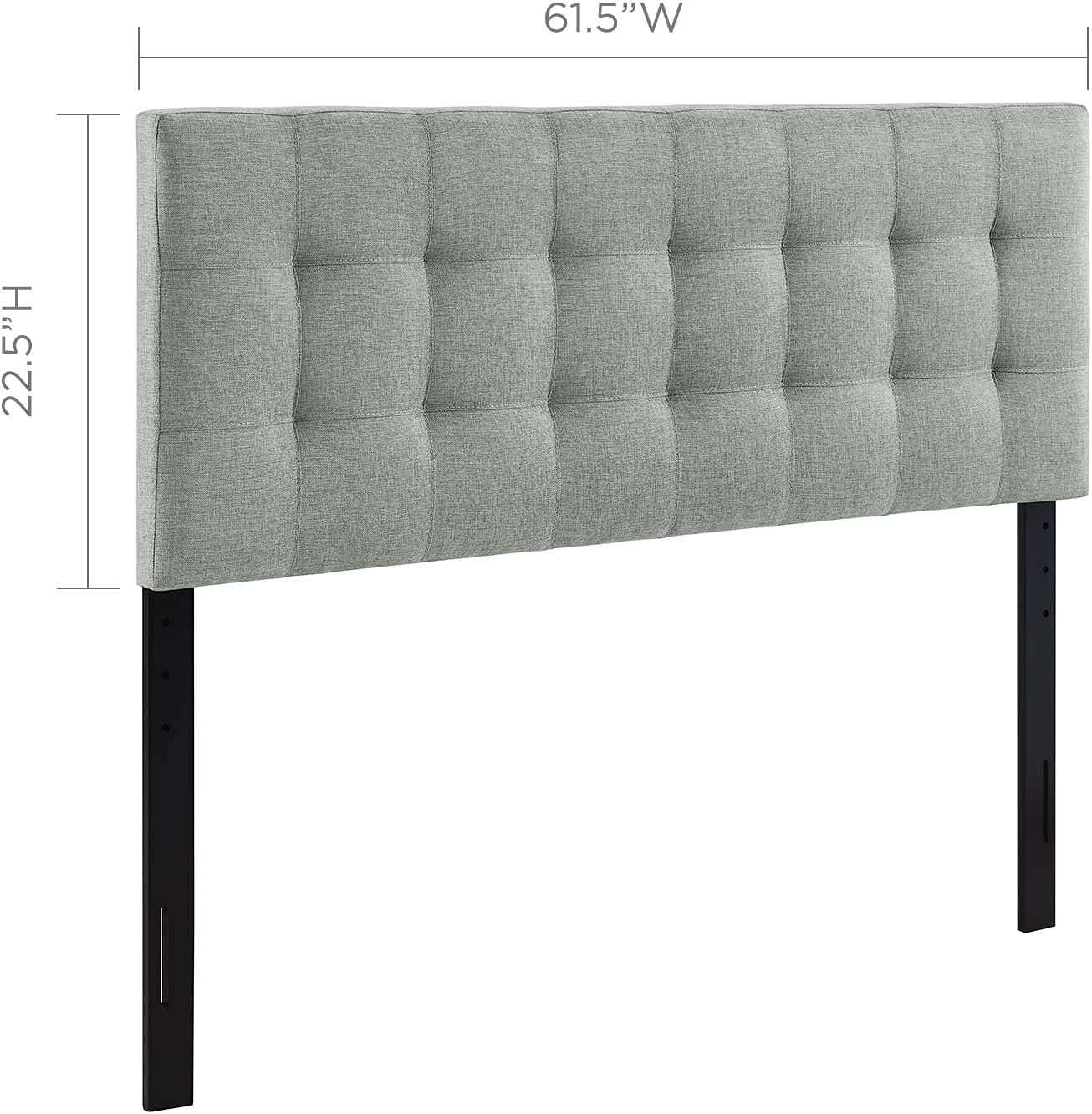 NEW - Modway AMZ-5041 Lily Tufted Linen Fabric Upholstered Queen Headboard in Gray - Retail $92 - Image 2