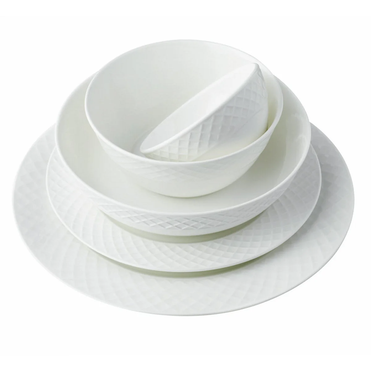 Mikasa Trellis Bone China 40-Piece Dinnerware Set - Image 3