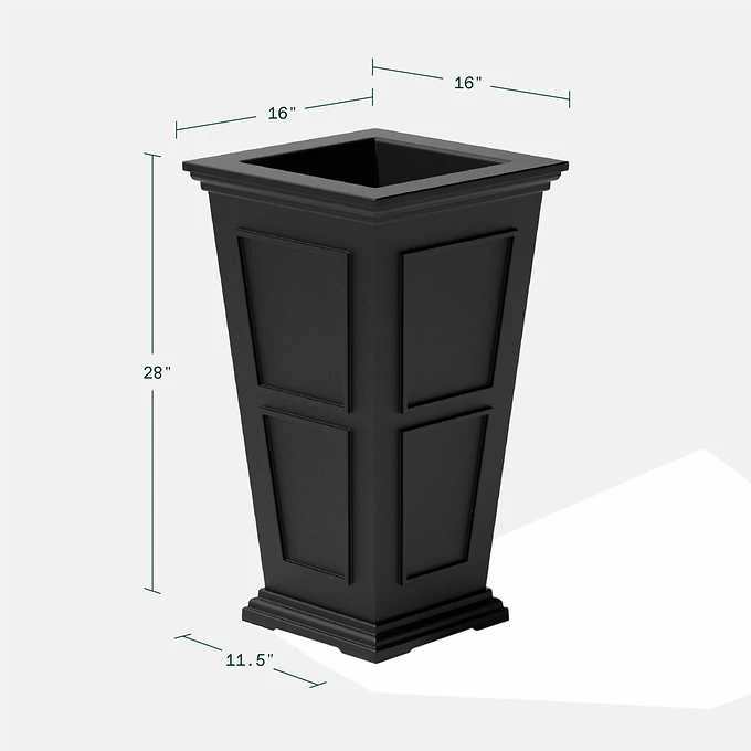 NEW - 28" Brixton Planter by Veradek, 2-pack - Retail $119 - Image 7