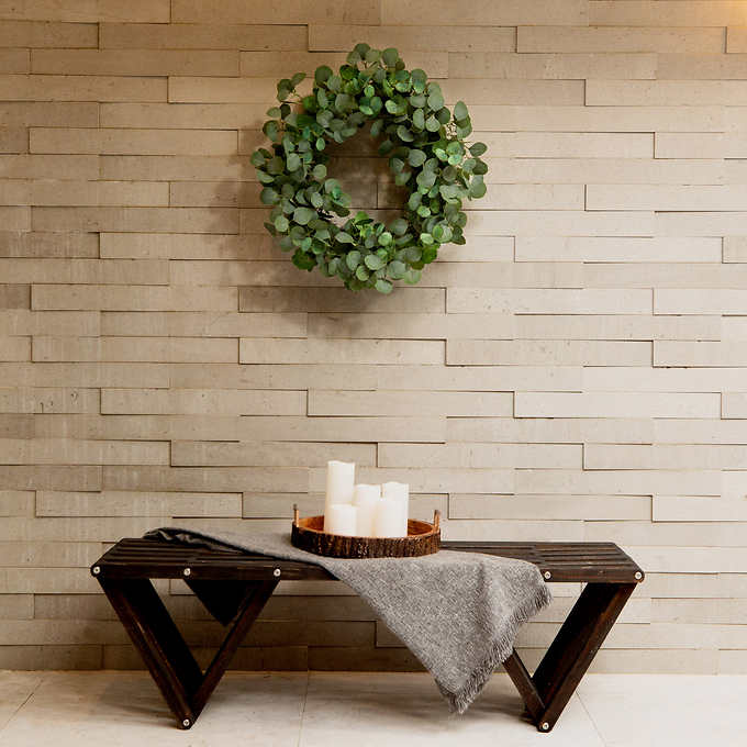 NEW - Faux 30 Inch Eucalyptus Wreath - Image 2