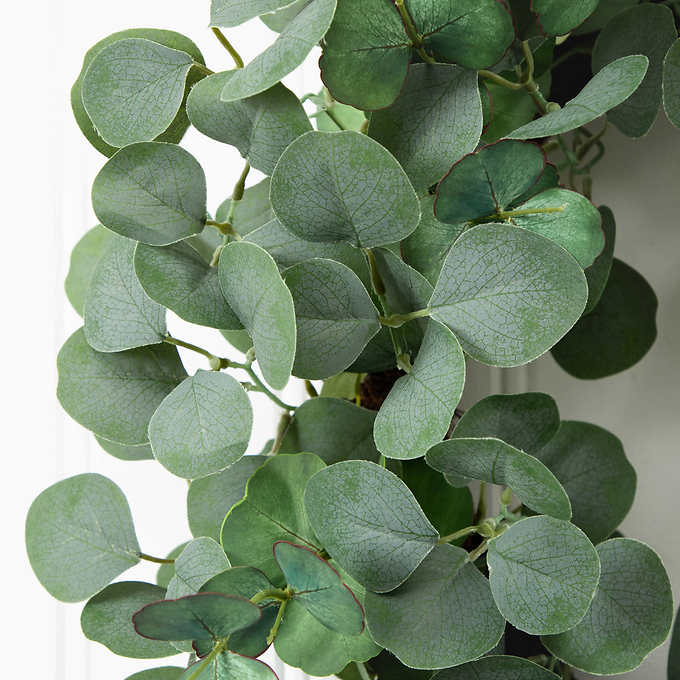 NEW - Faux 30 Inch Eucalyptus Wreath - Image 3