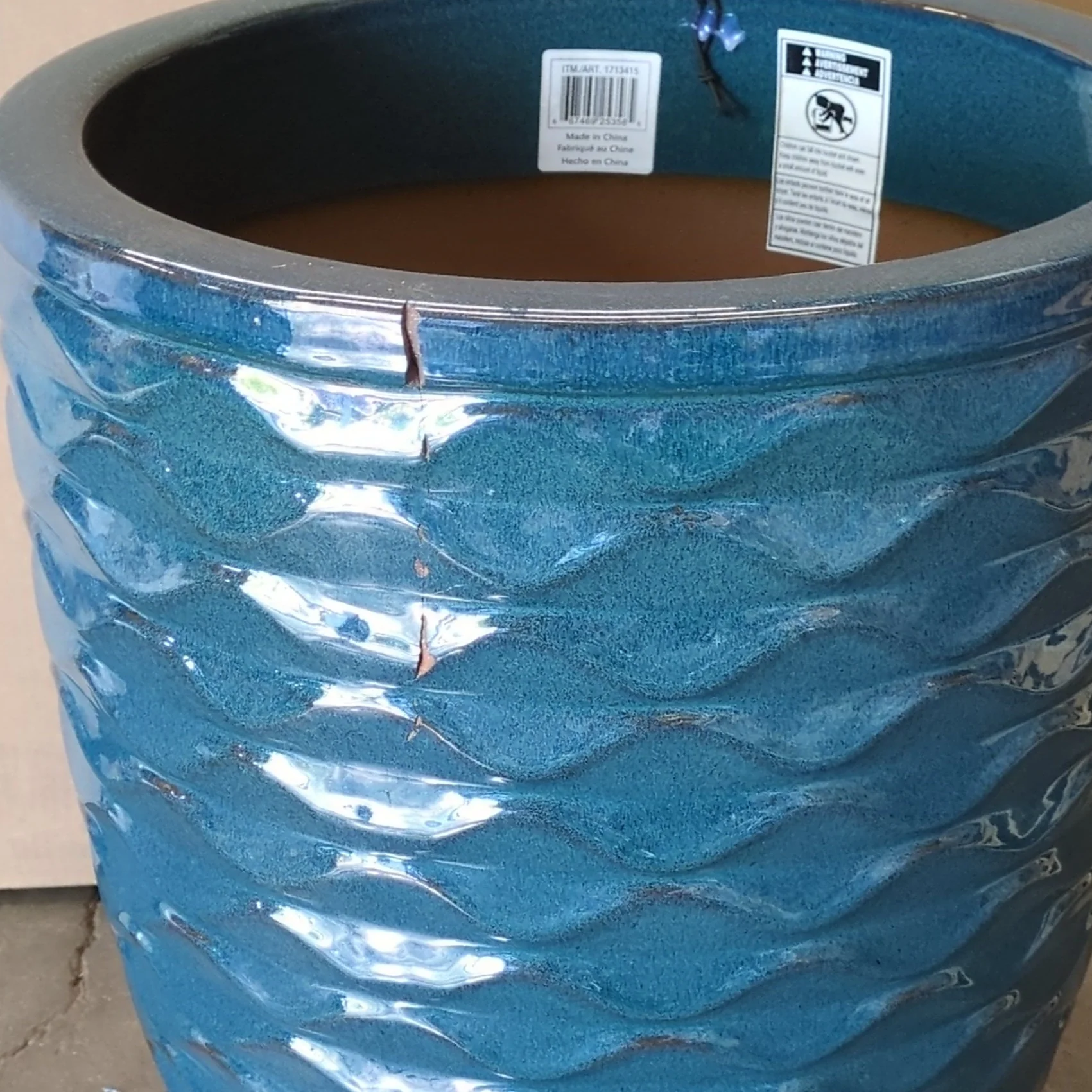 Ceramic Planter (Blue) - Image 4
