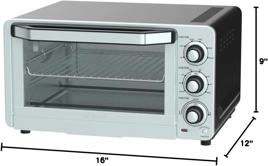 Cuisinart TOB-40N Custom Classic Toaster Oven Broiler, 17 Inch, Black - Retail $79 - Image 2