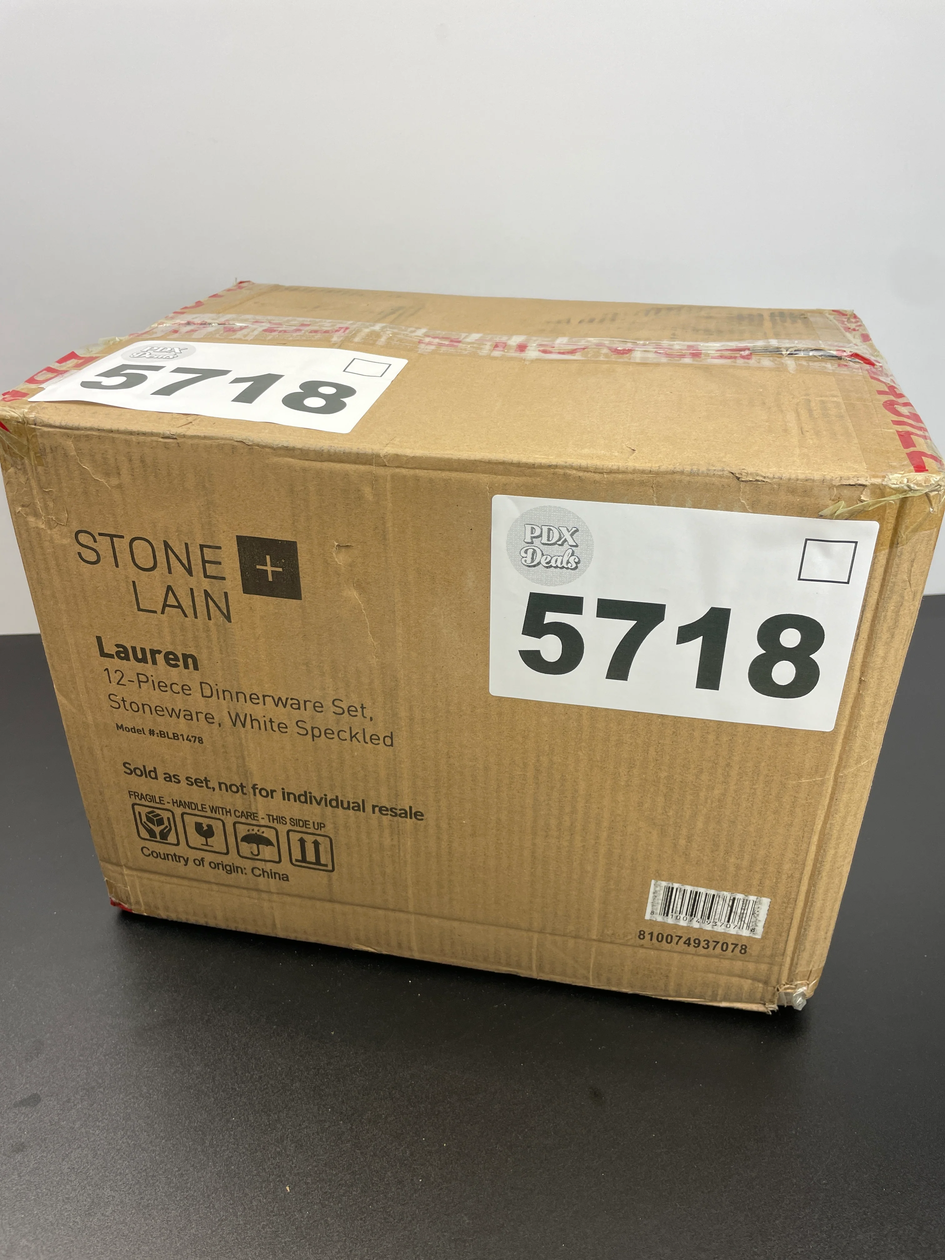 NEW - Stone + Lain Lauren 12-piece Stoneware Dinnerware Set - Retail $59 - Image 4