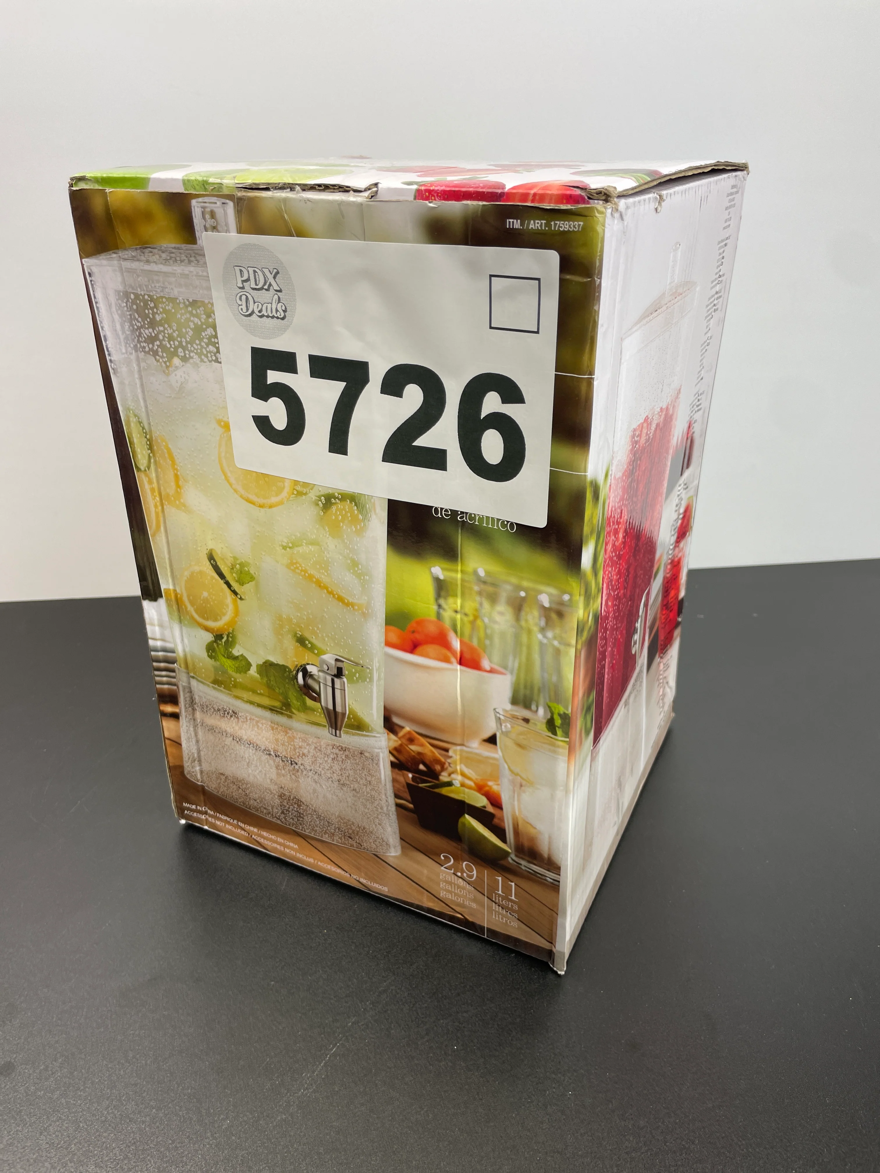 2.9 Gallon Acrylic Drink Dispenser - Retail $29 - Image 4