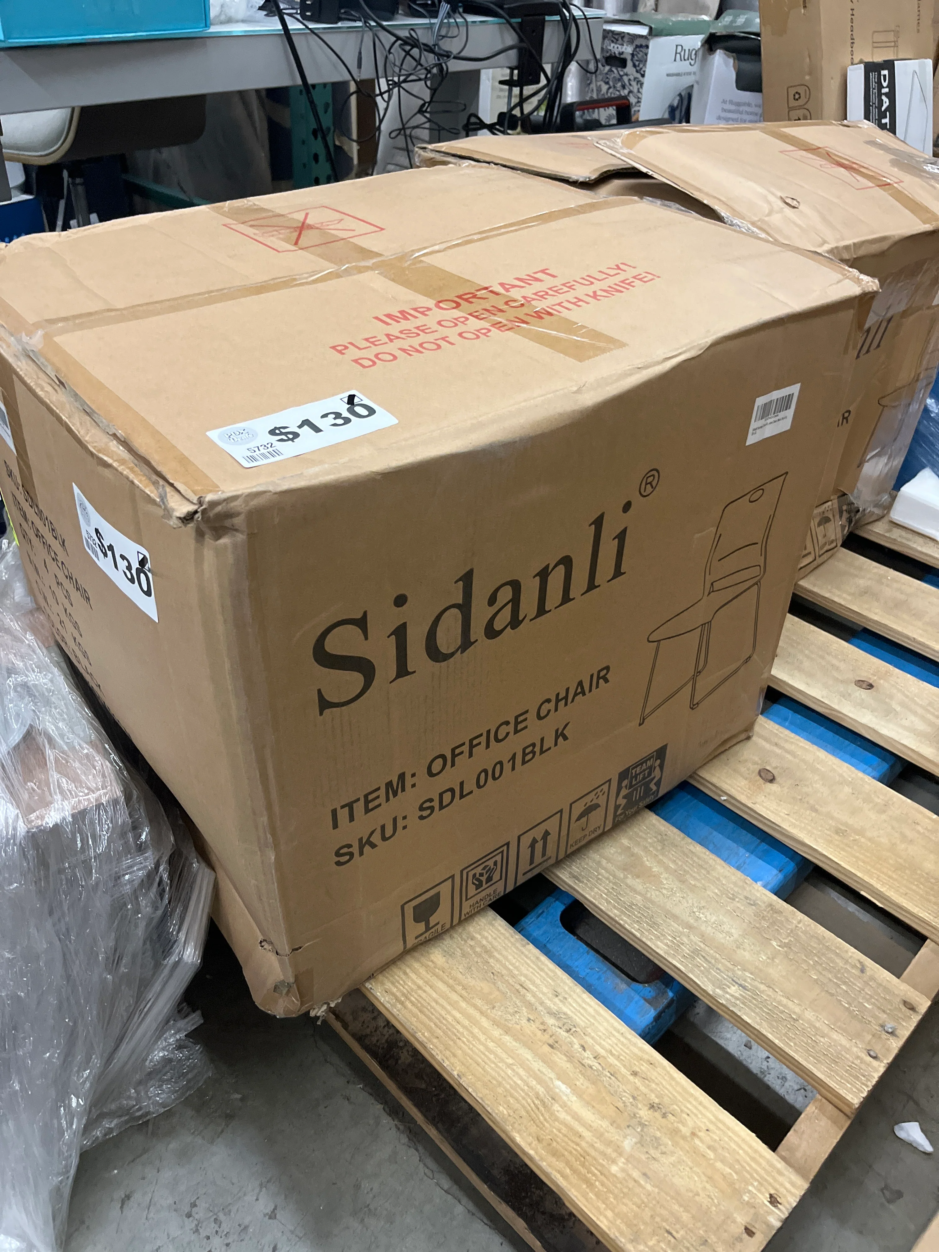 NEW - Sidanli Stacking Chairs (Set of 4) Stackable Waiting Room Chairs Conference Room Chairs-Black  - Retail $299 - Image 4
