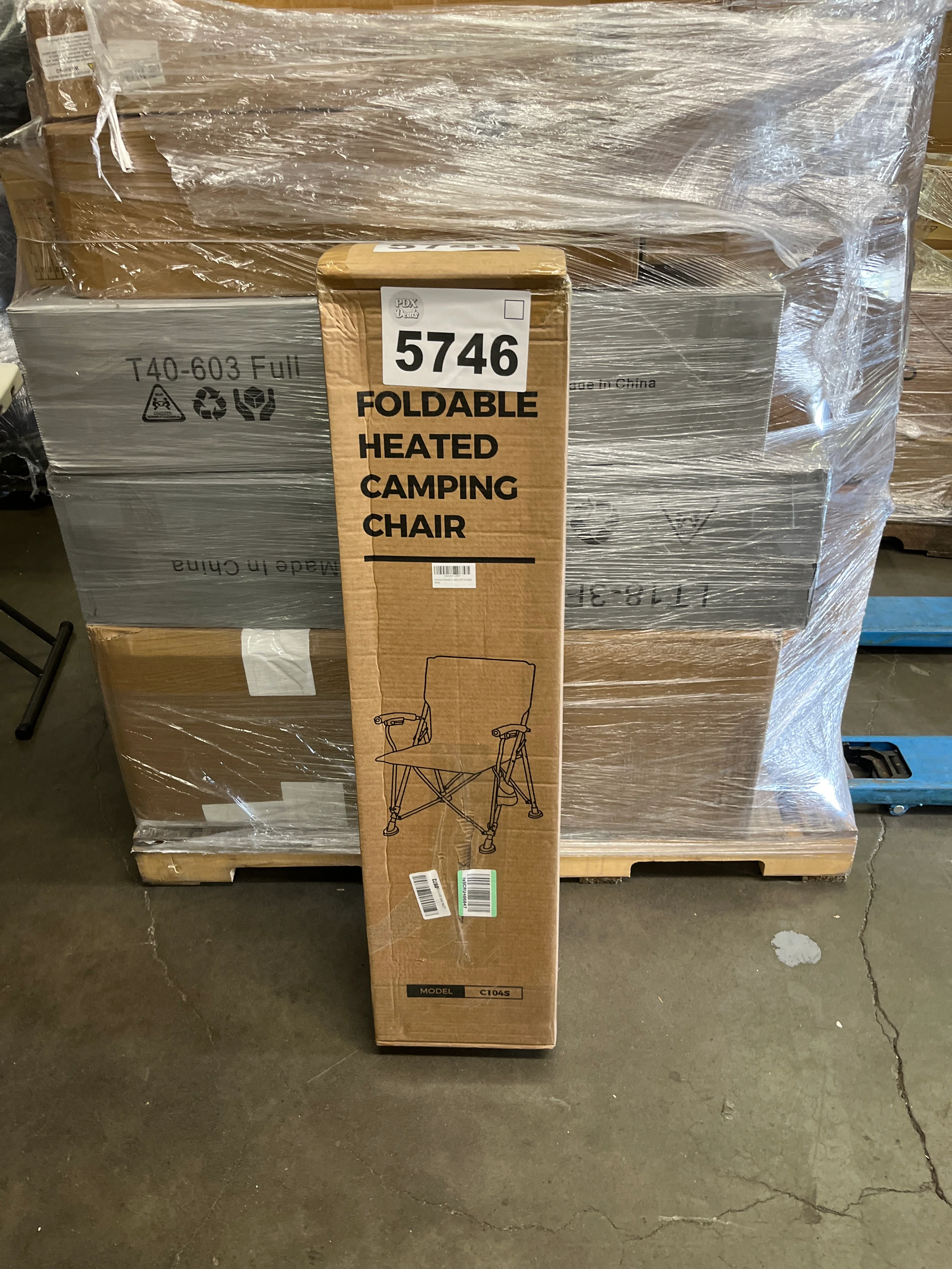 NEW - Docusvect Heated Camping Chair for Adults, Heats Back and Seat, 3 Heat Levels, Fully Padded Heated Folding Chair for Outdoor Sports with Cup Holder, Rich Pockets, Battery NOT Included - Retail $109 - Image 5