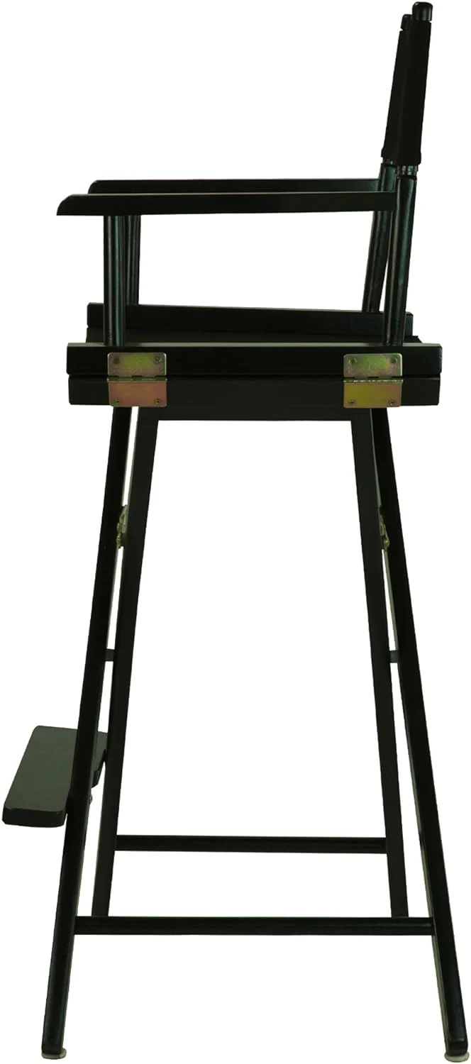 Casual Home Director's Chair ,Black Frame/Black Canvas,30" - Bar Height - Retail $58 - Image 4