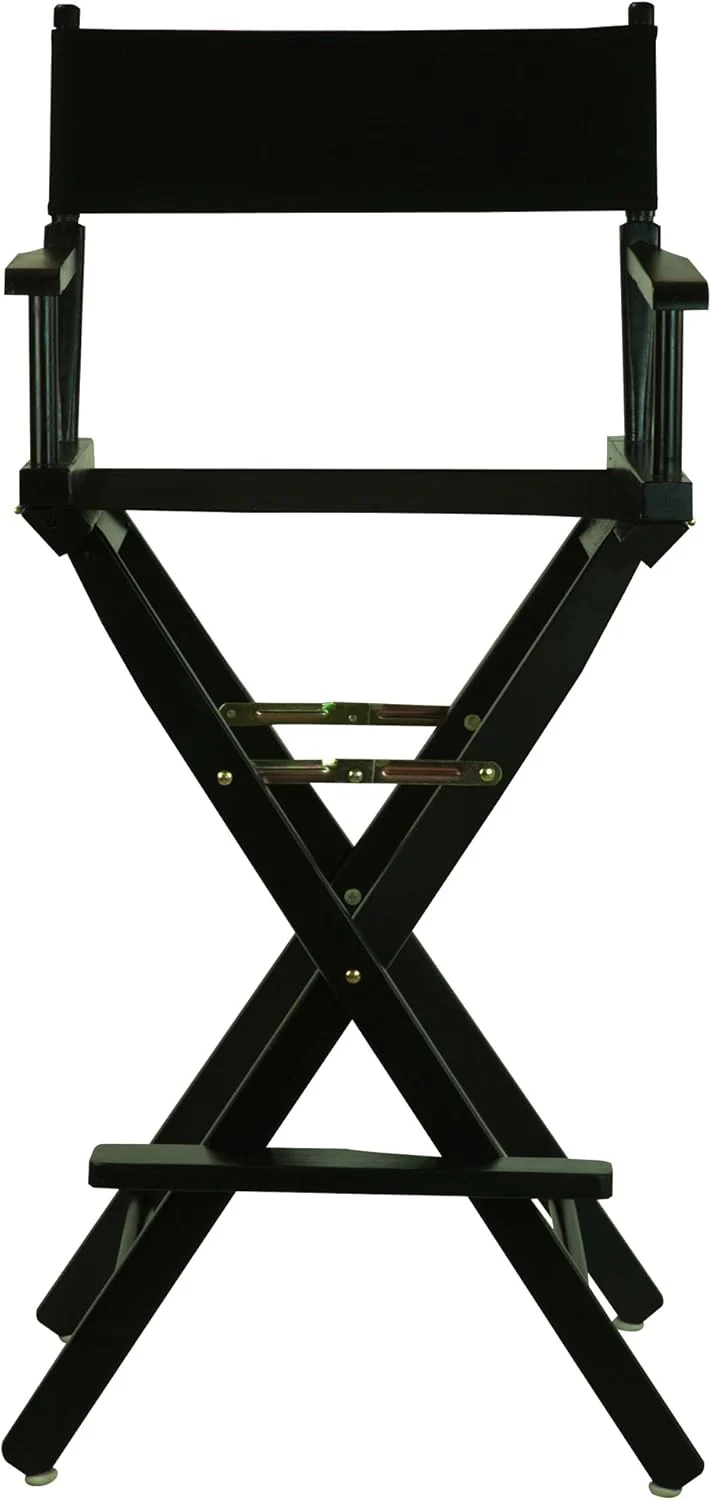 Casual Home Director's Chair ,Black Frame/Black Canvas,30" - Bar Height - Retail $58 - Image 5