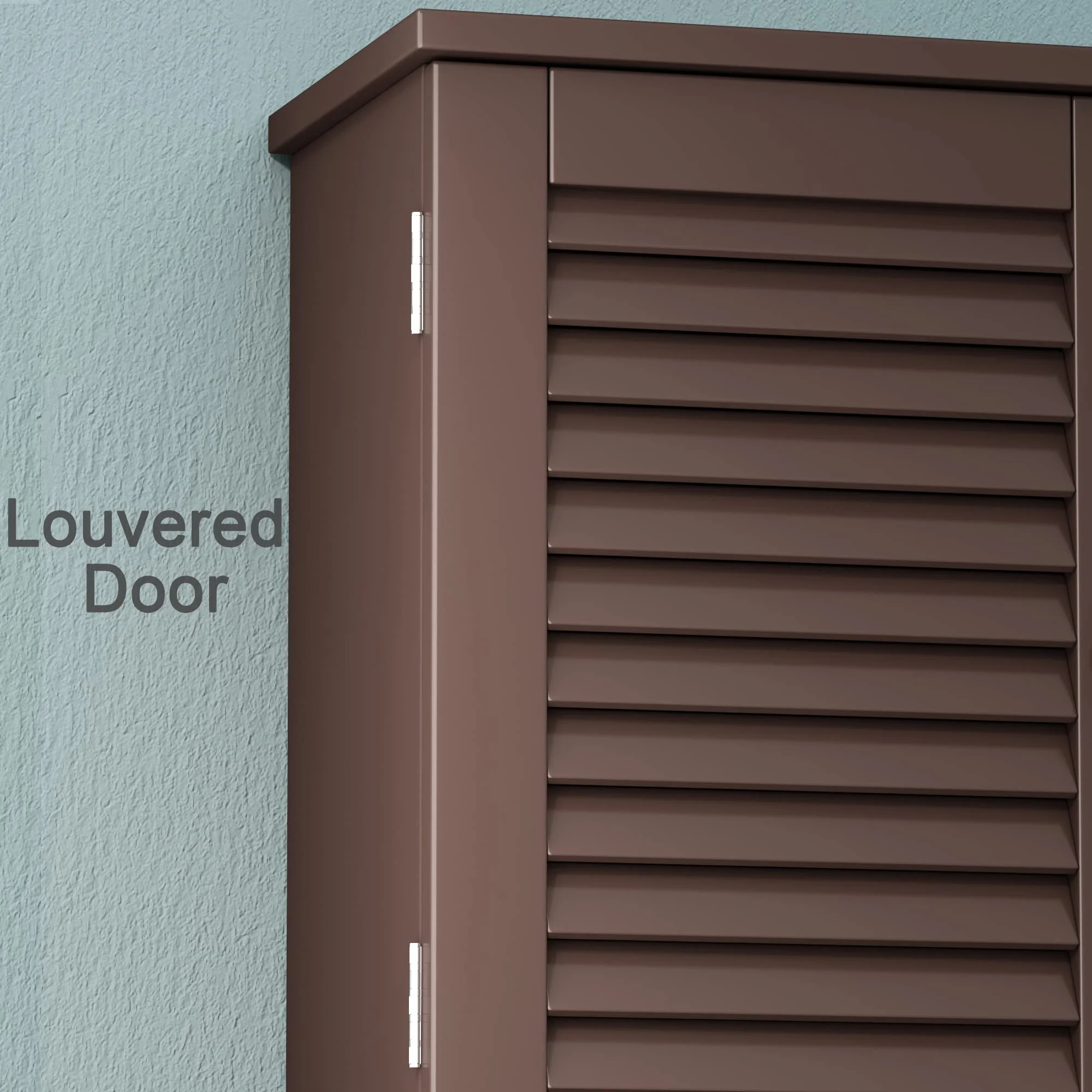 ChooChoo Bathroom Wall Cabinet with Towels Bar, 23.6" L x8.9 W x29.3 H MDF Material Medicine Cabinet, 2 Doors Over The Toilet Space Saver Storage Cabinet with Large Space, Espresso - Image 6