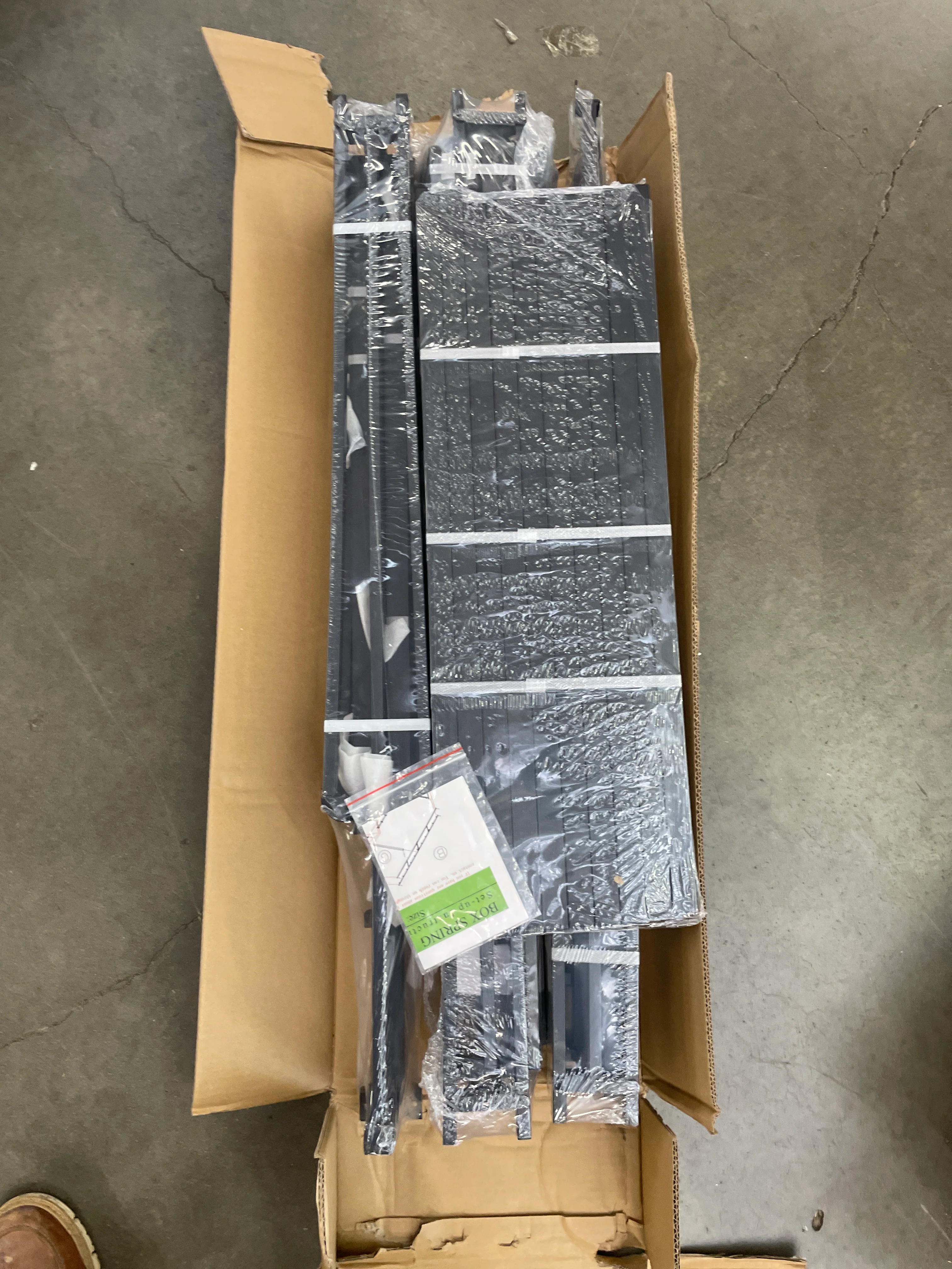 NEW - Bedsnus Queen Size Box Spring and Cover Set, 5 Inch Low Profile Metal BoxSpring, Heavy Duty Structure Mattress Foundation, Noise Free, Non-Slip, Easy Assembly - Retail $113 - Image 4