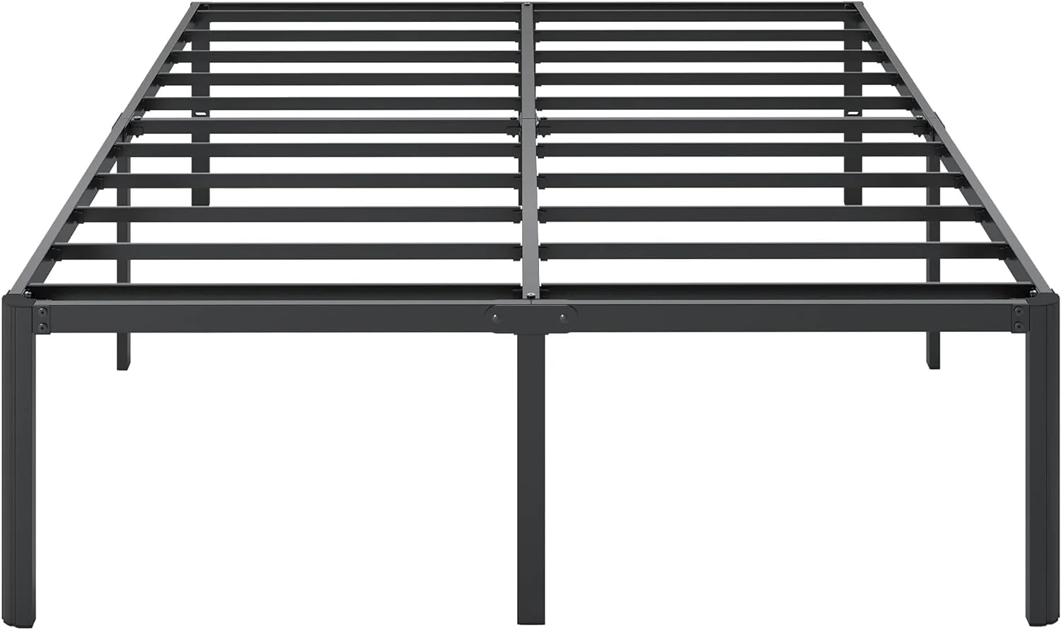 Vehowy Full Size Bed Frame,18 Inch Heavy Duty Platform Bed Frame with Round Corner Edge Legs/No Box Spring Needed/Noise Free/Steel Slat Support/Easy Assembly - Retail $69