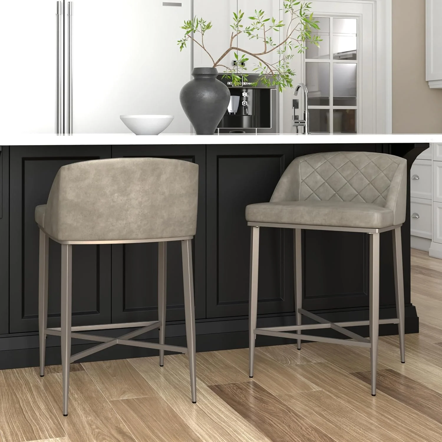 NEW - Hillsdale Furniture Phoenix Counter Height Stool (Set of 2), Gray - Retail $92 - Image 3