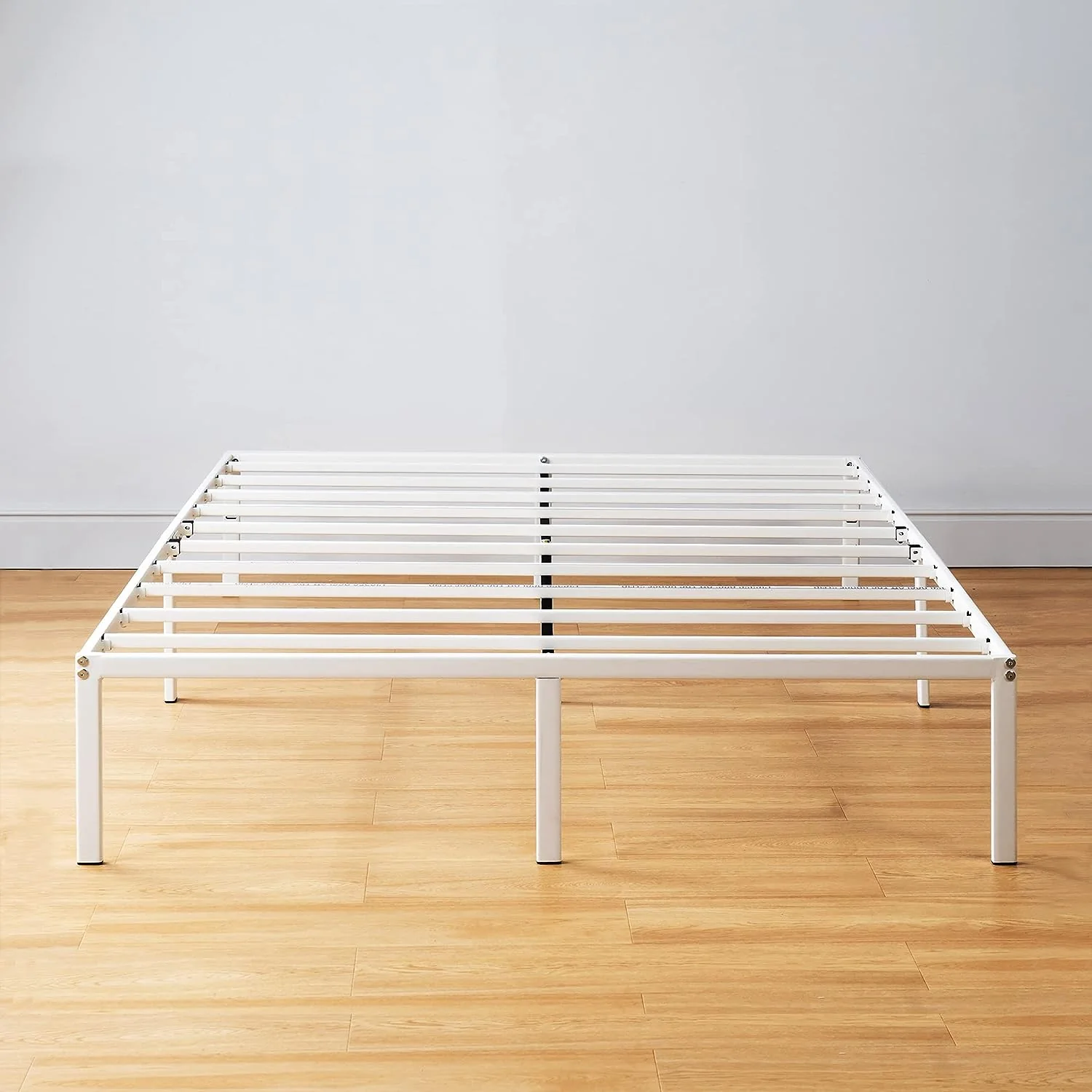 NEW - Best Price Full 14 Inch Simply Sturdy Metal Platform Bed, White-Full - Retail $91 - Image 2