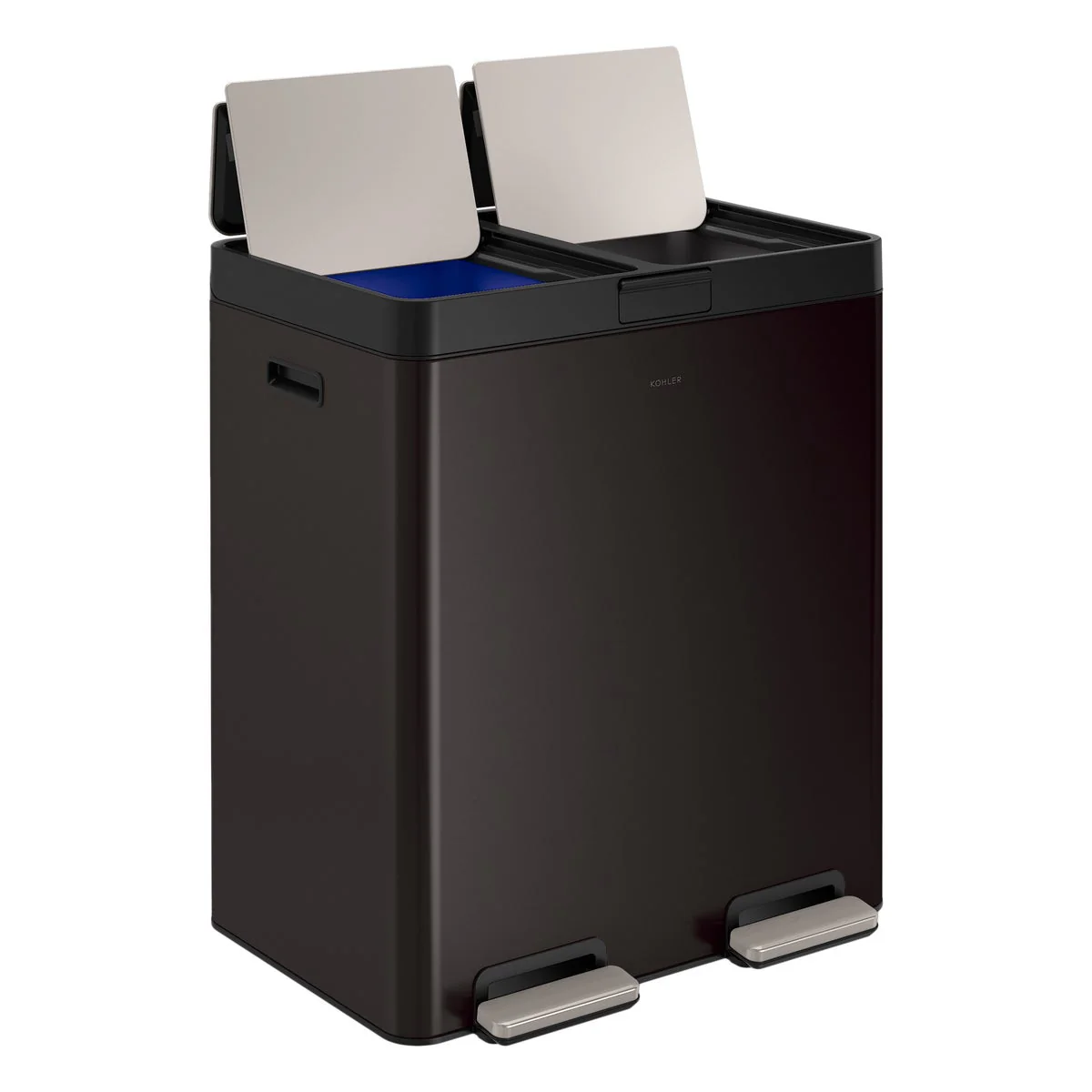 NEW - Kohler 82L Dual Bin Step Trash Can - Image 2