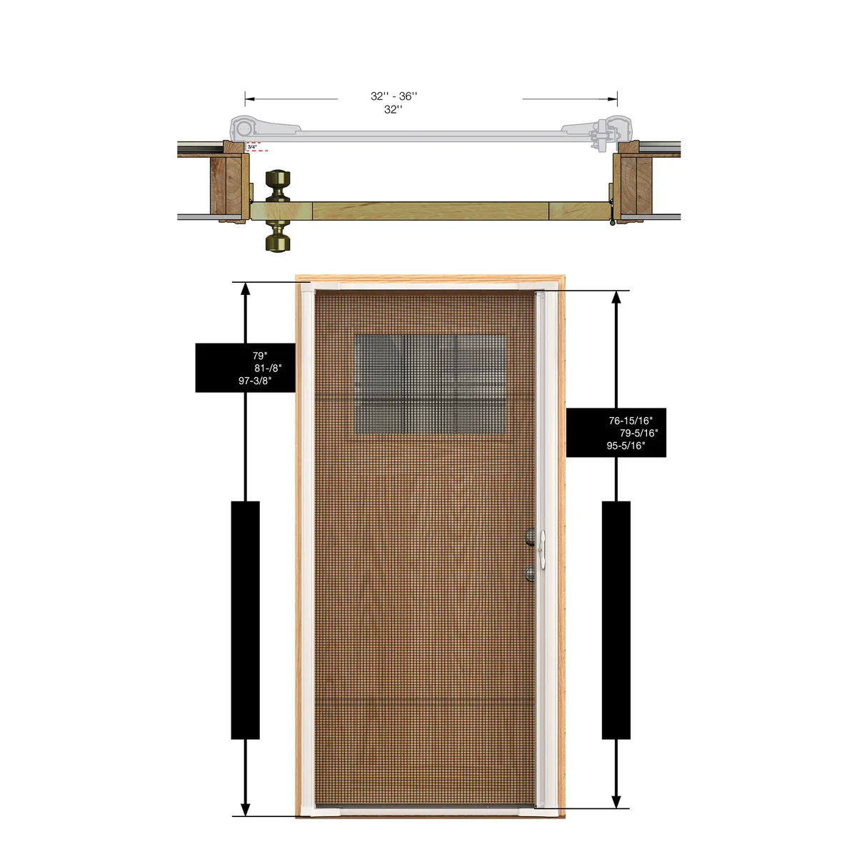 NEW - Cool Retractable Screen Door for Single Door Opening - Retail $189 - Image 2