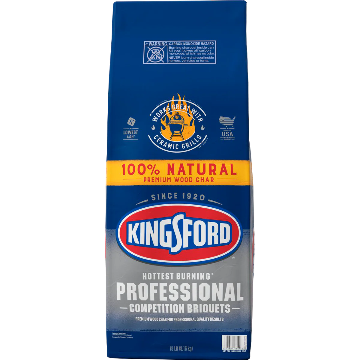 Kingsford Competition All Natural Briquets, 18 lbs, 2 ct - Retail $26