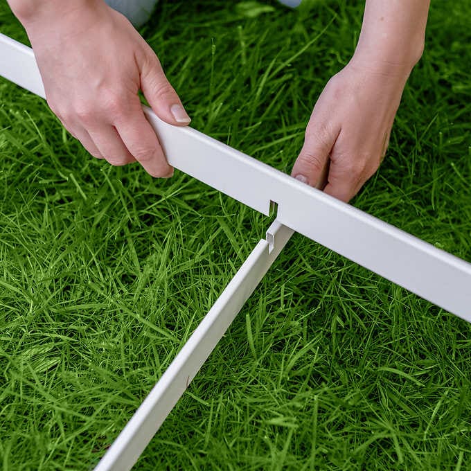 Vita 4ftx4ftx11in Modular Vinyl Garden with Planting Grid 2-pack - Image 3