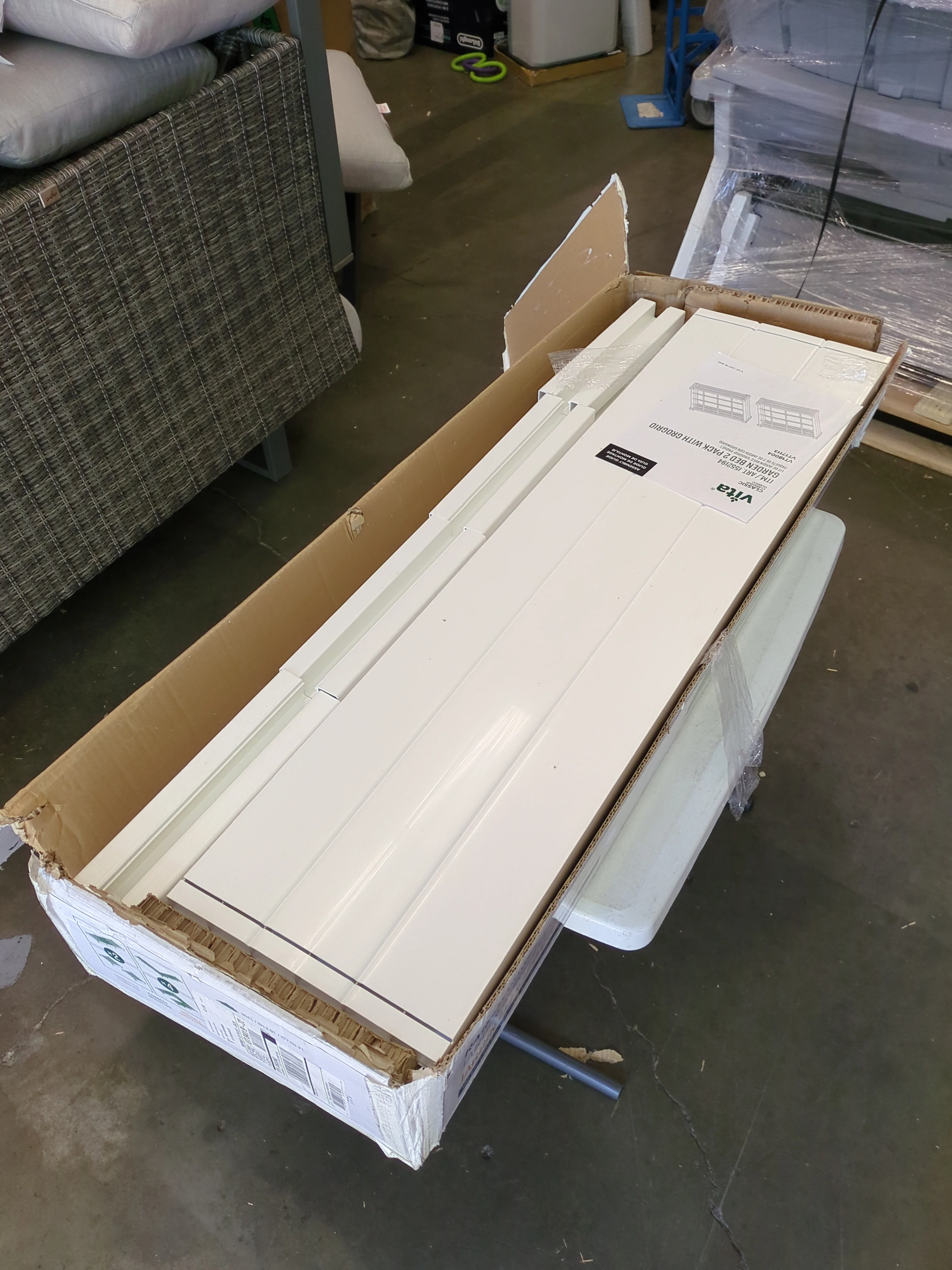 Vita 4ftx4ftx11in Modular Vinyl Garden with Planting Grid 2-pack - Image 4