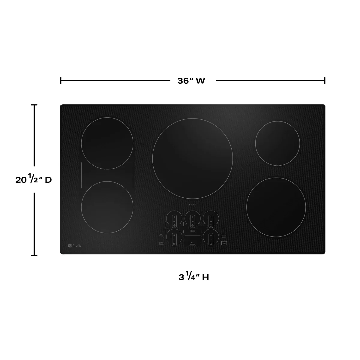 NEW - GE Profile 36" Built-In Touch Control Induction Cooktop - Retail $2099 - Image 2