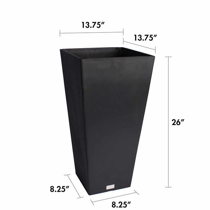 26in Taper Planter by Veradek, 2-pack - Image 3