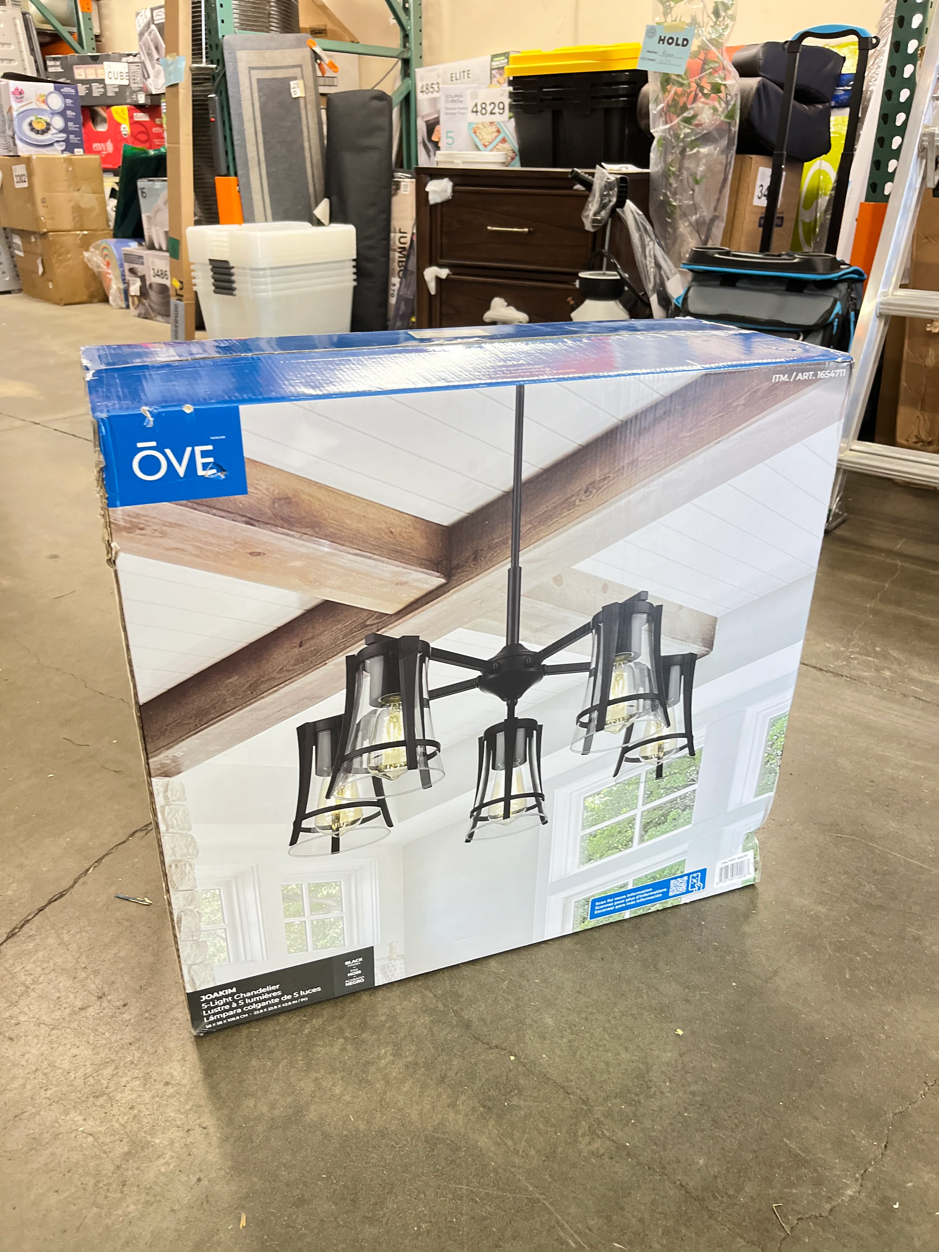 OVE Decors Joakim 5-light Chandelier - Image 4