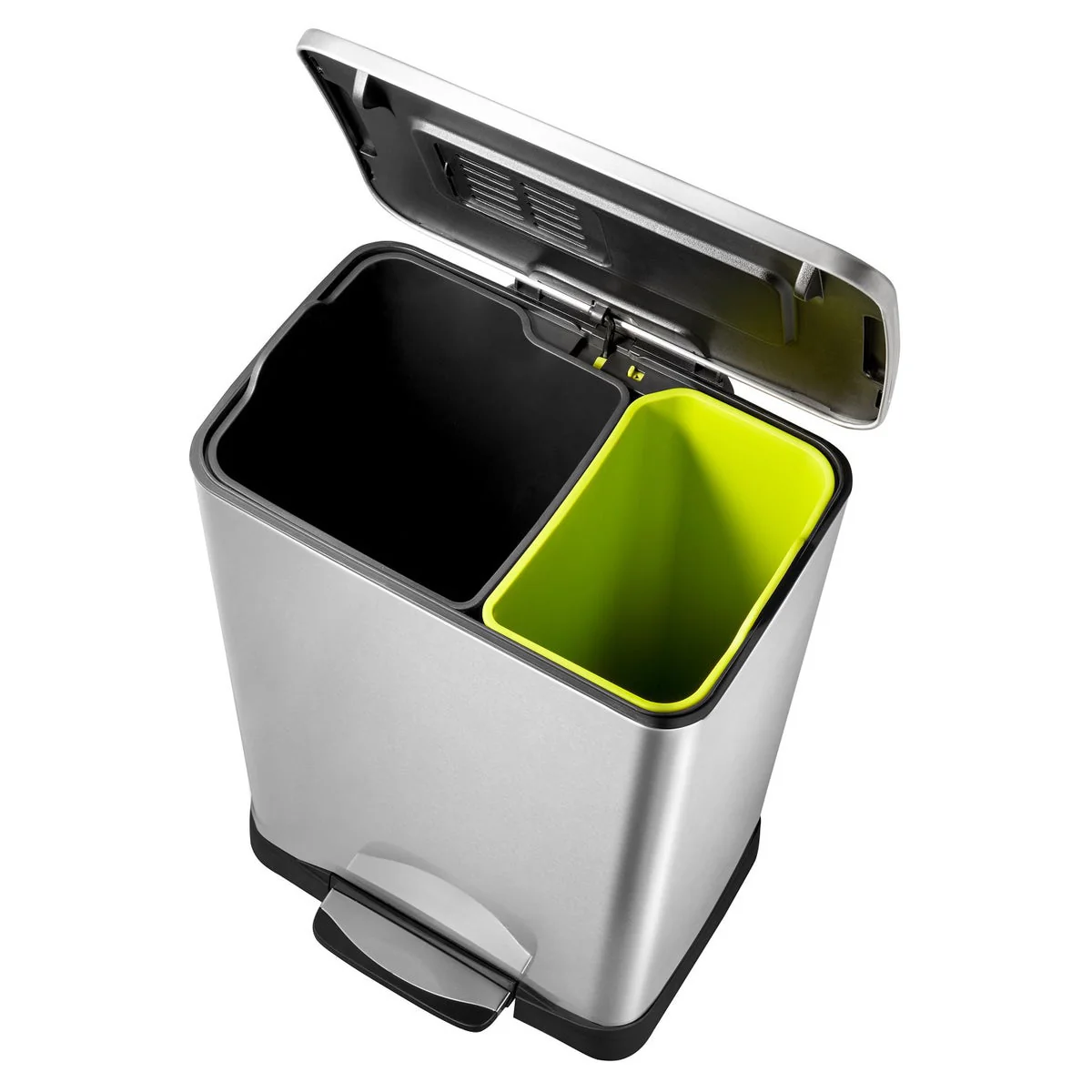 NEW - Neocube 50 Liter Dual Compartment 28 Liter and 18 Liter Stainless Steel Recycle and Trash Bin - Image 3