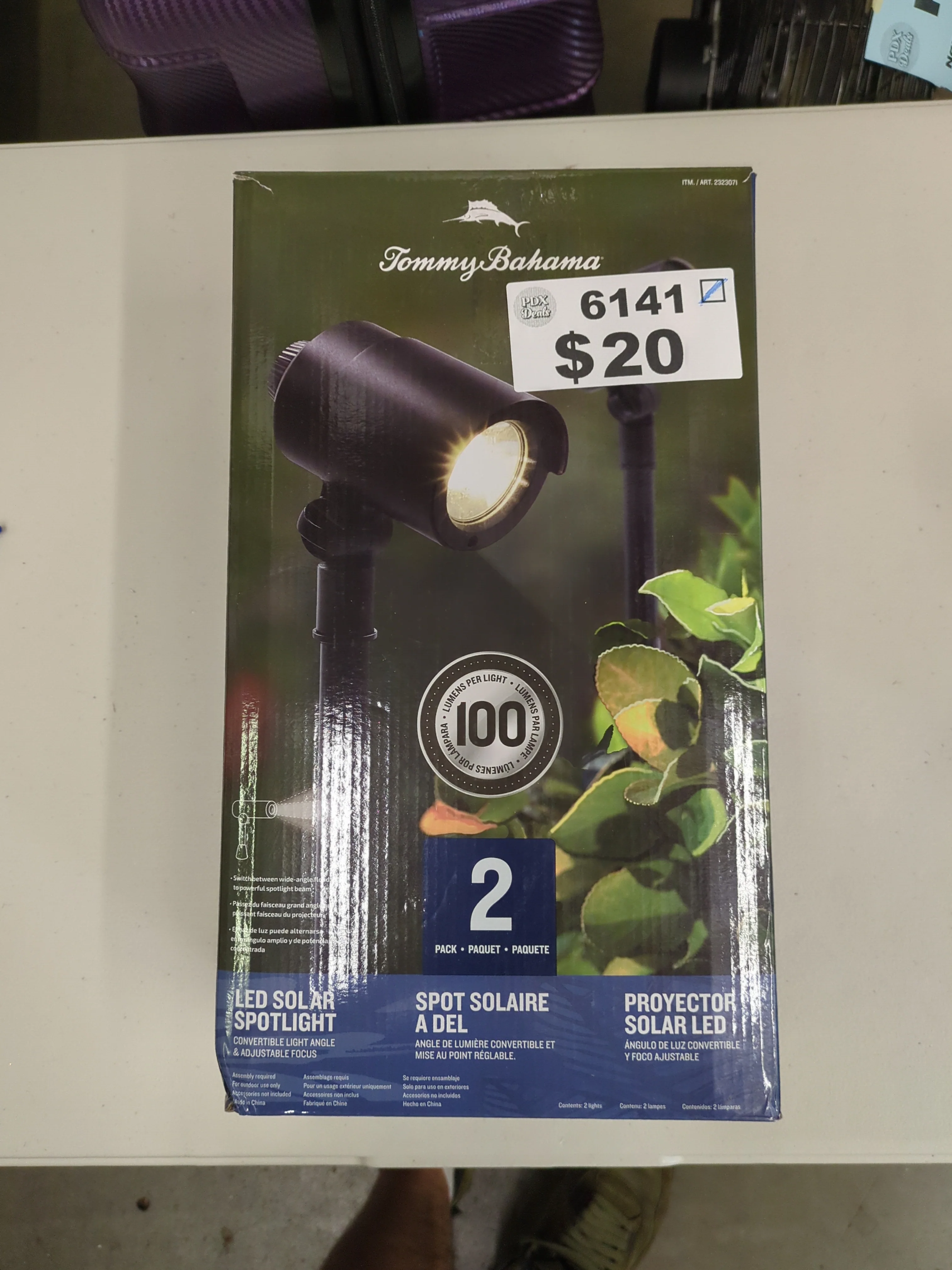 Tommy Bahama Smart Focus 100/60 Lumen Spot Light with Remote Solar Panel, 2-pack - Retail $36 - Image 6