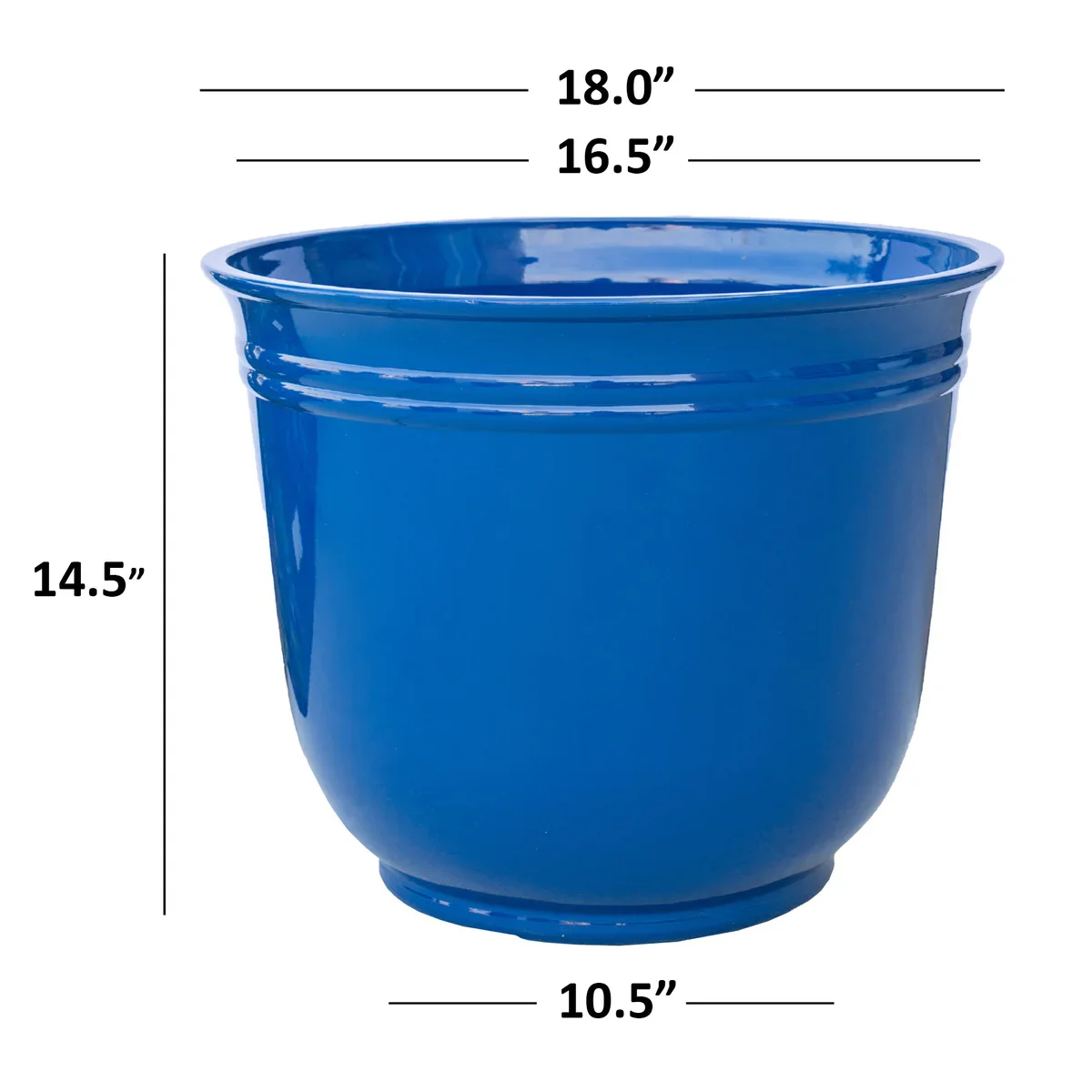 NEW - Theo Resin Planters by Trendspot, 2-pack (Blue) - Retail $42 - Image 3