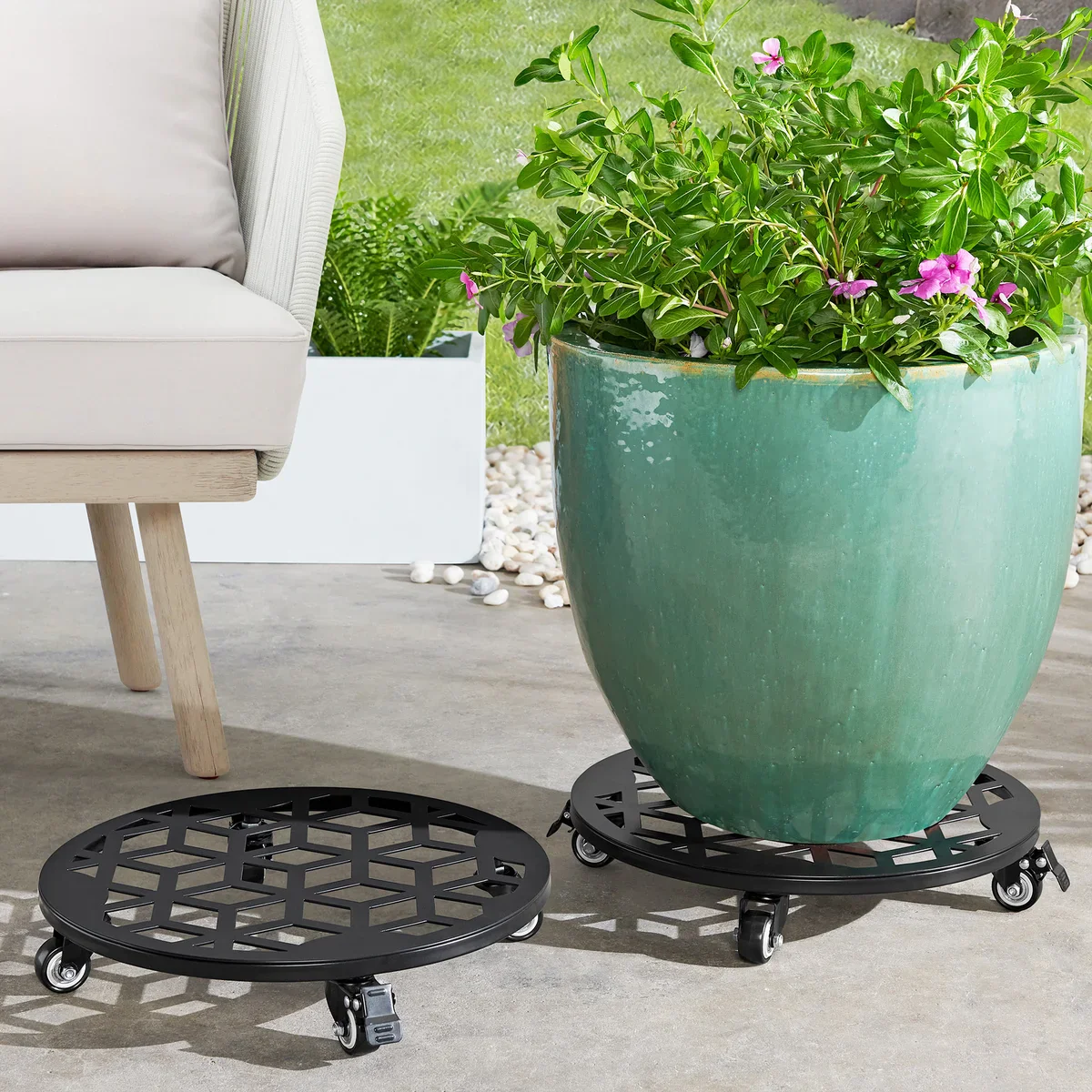 Stylecraft Steel Plant Caddy, 2PK - Retail $38 - Image 3
