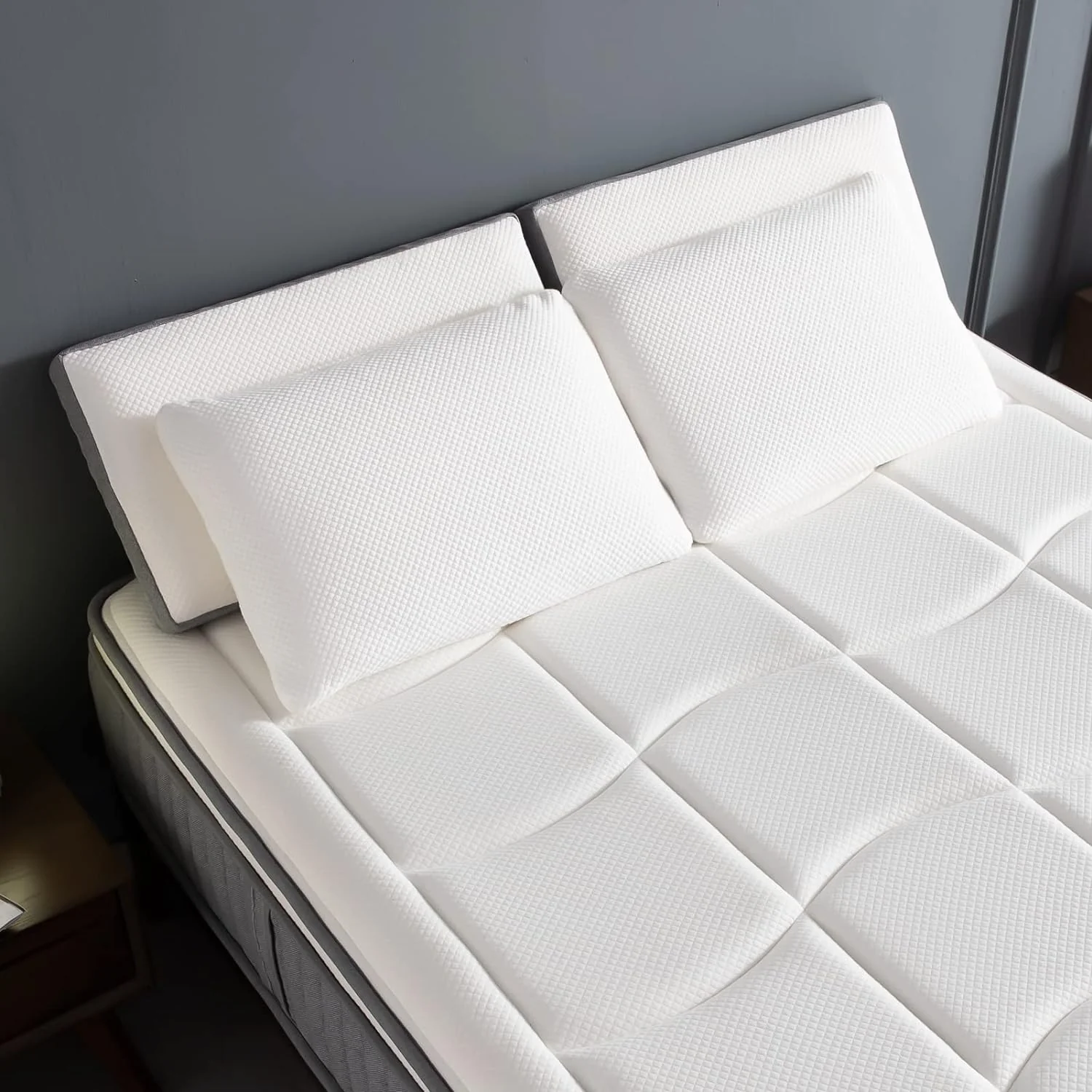 NEW - DIGLANT 12 Inch QUEEN Cool Gel Memory Foam Hybrid Mattress, Euro Top Pocket Spring Mattress in a Box, Balance Support & Motion Isolation, Medium Feel Mattress, CertiPUR-US Certified - Retail $567 - Image 2