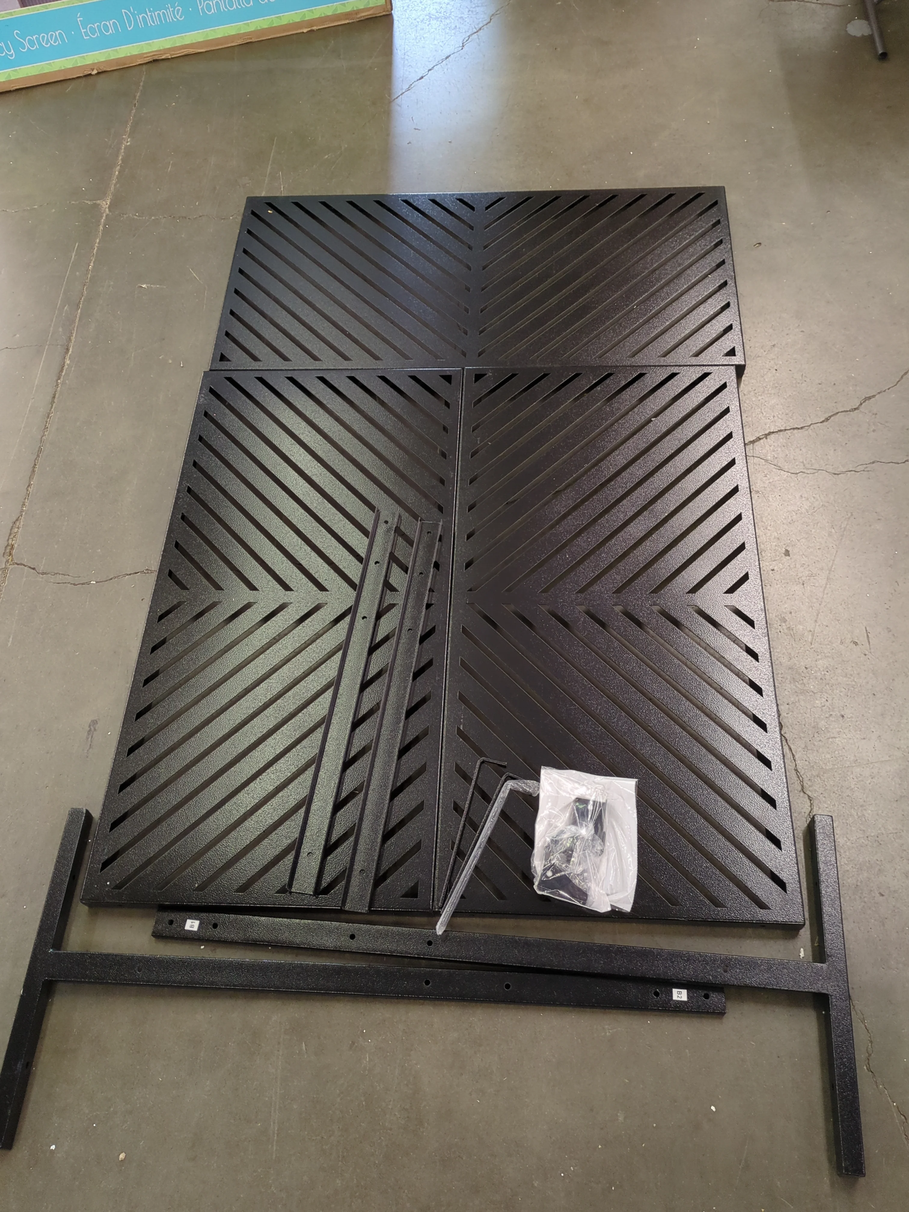 71 in Metal Patio Privacy Screen - Retail $199 - Image 3
