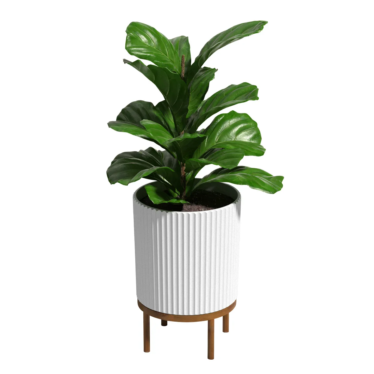 Capri Planter with Wood Stand by Veradek, 2-pack 21.5in - Image 3