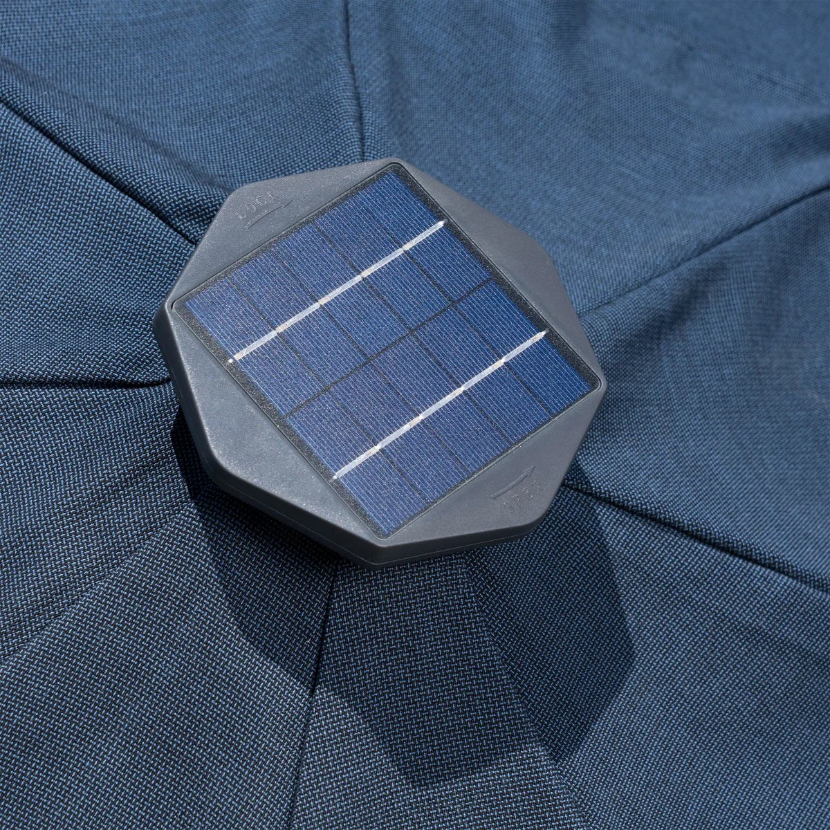 NEW - Sunvilla Blue 10' Round Solar LED Market Umbrella - Retail $164 - Image 3
