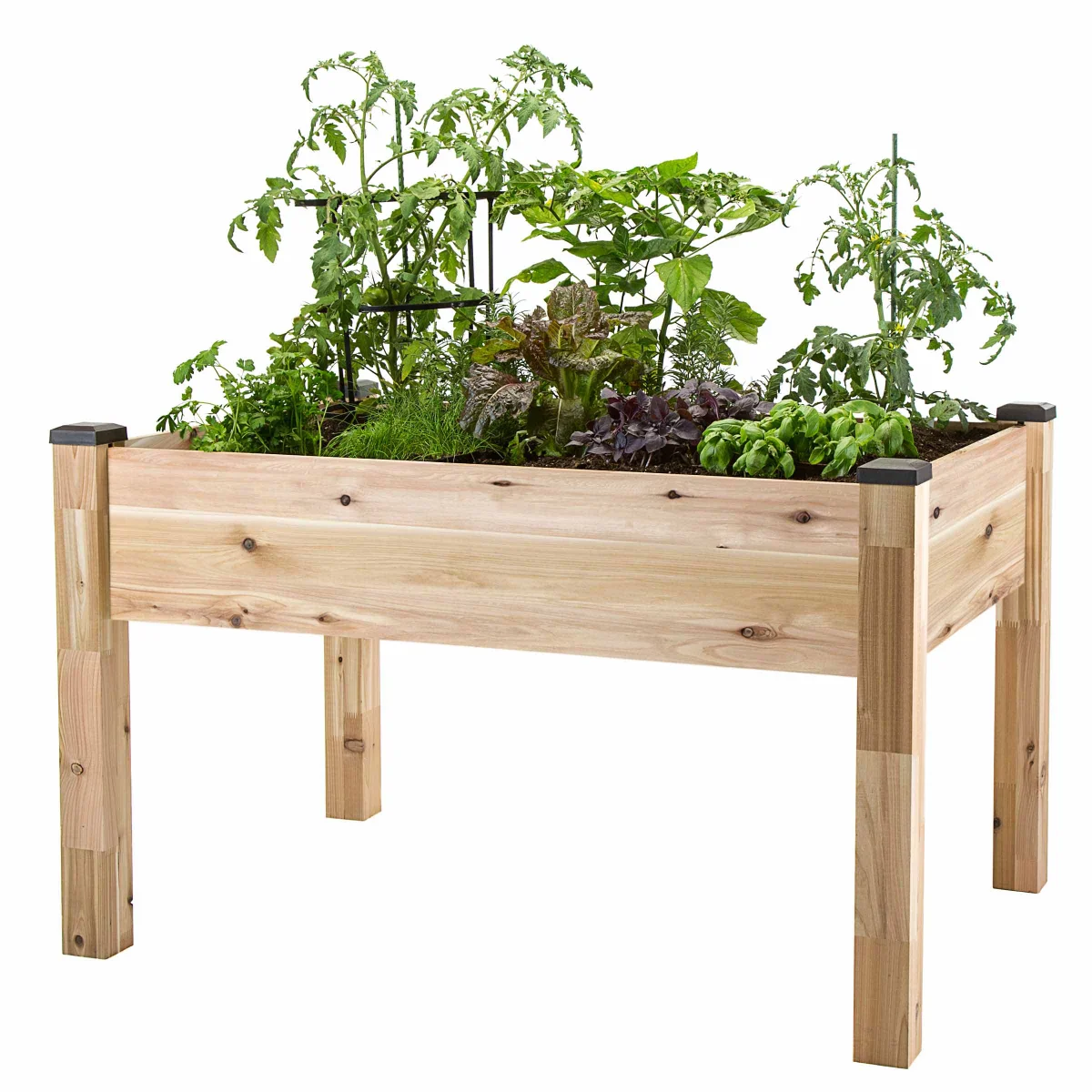 NEW - CedarCraft Elevated Cedar Planter 34in x 49in x 30in