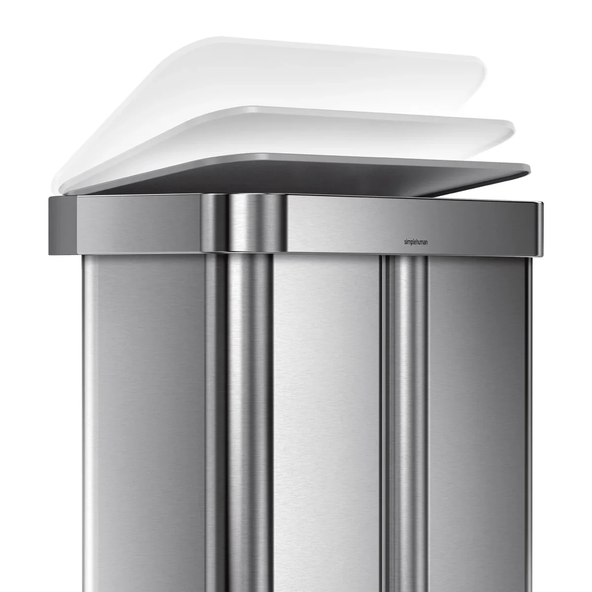 Simplehuman 58L Dual Compartment Step Can with Plastic Lid - Image 3