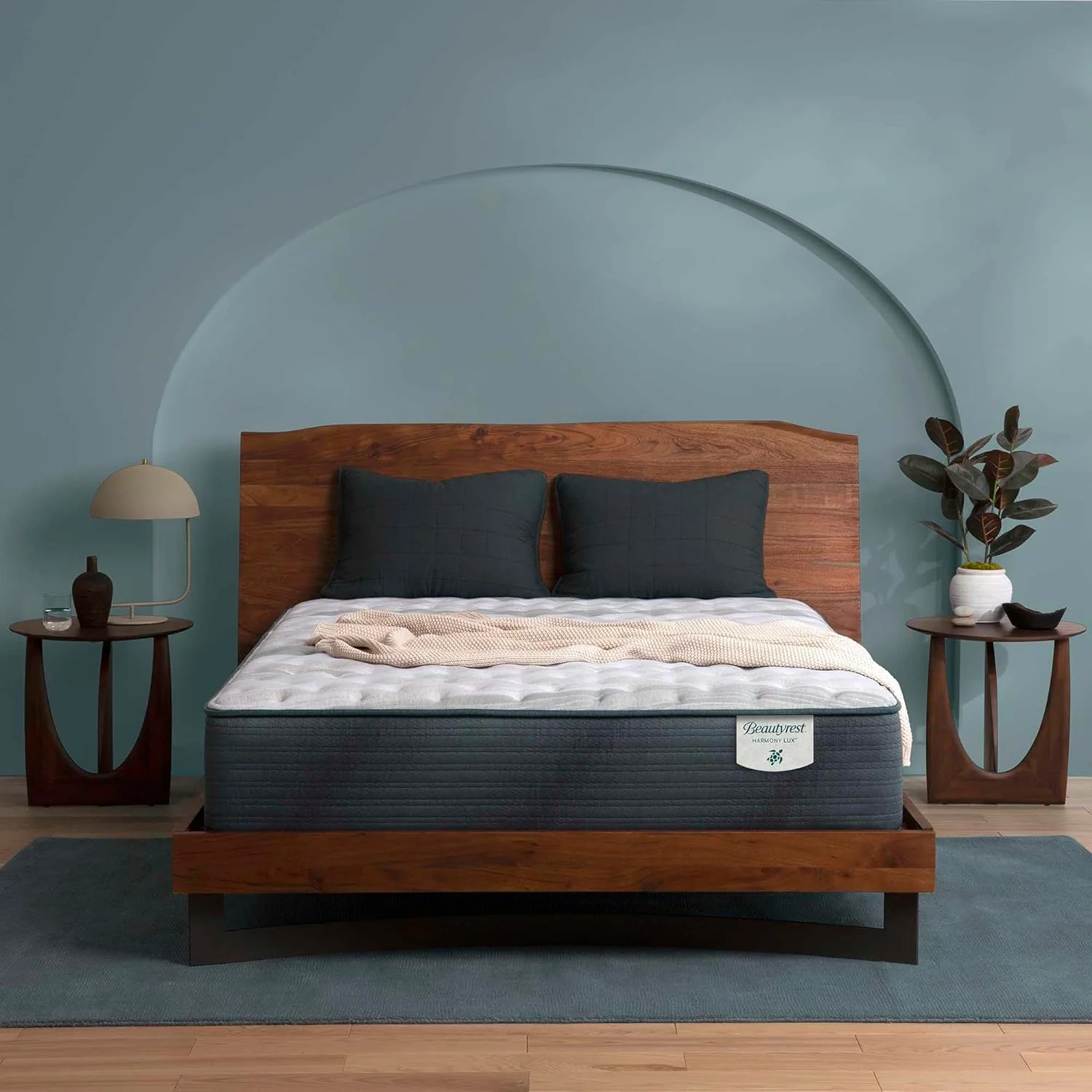 NEW - Beautyrest 12.5 Inch QUEEN Harmony Lux Anchor Island Firm Mattress - Cooling Technology, CertiPUR-US Certified Memory Foam, Recycled Materials, Supportive Pocketed Coils and Edge Support - Retail $1399 - Image 2