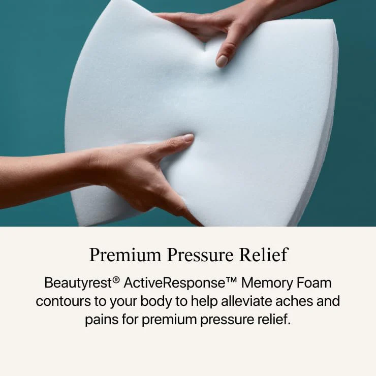 NEW - Beautyrest 12.5 Inch QUEEN Harmony Lux Anchor Island Firm Mattress - Cooling Technology, CertiPUR-US Certified Memory Foam, Recycled Materials, Supportive Pocketed Coils and Edge Support - Retail $1399 - Image 4
