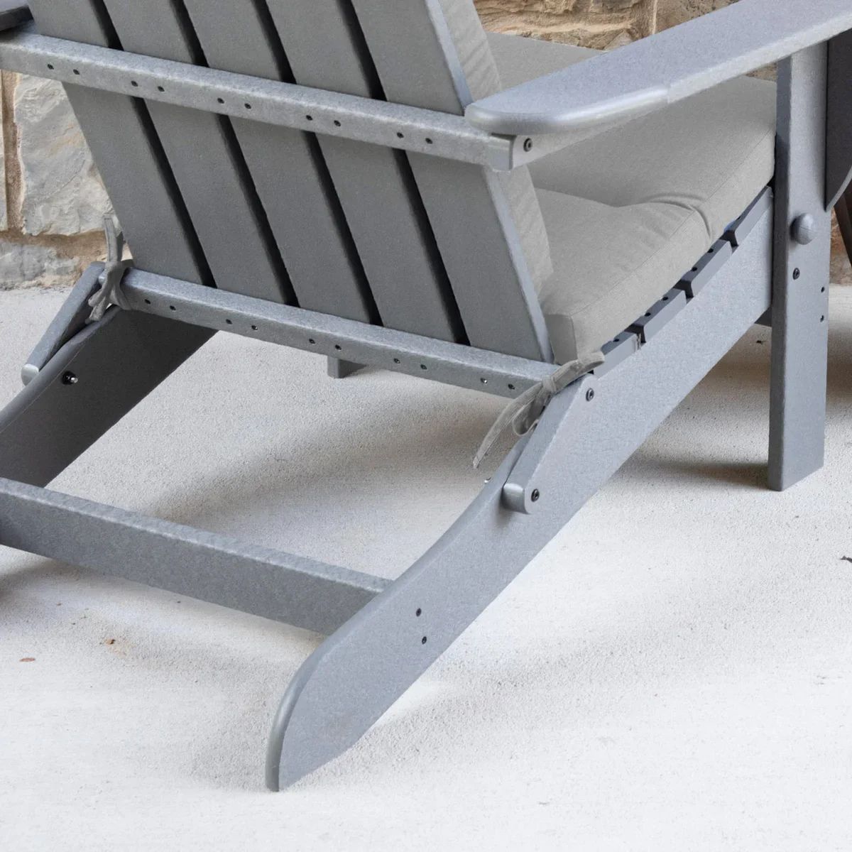 NEW - Adirondack Gray Cushion for Polywood Chairs, 2-pack - Retail $129 - Image 2