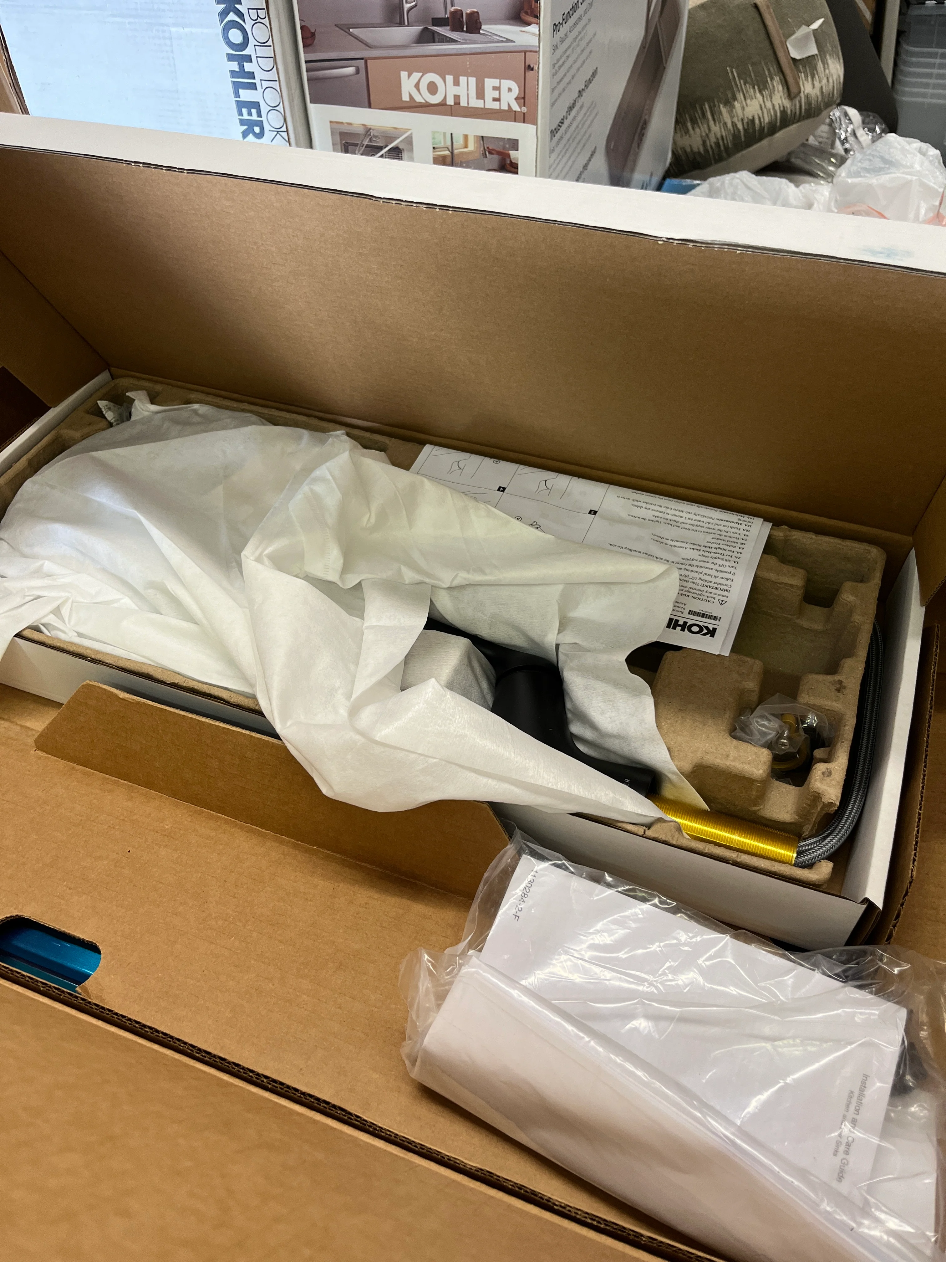 NEW - Kohler Pro-Function Kitchen Sink Kit - With Matte Black Faucet - Retail $399 - Image 6