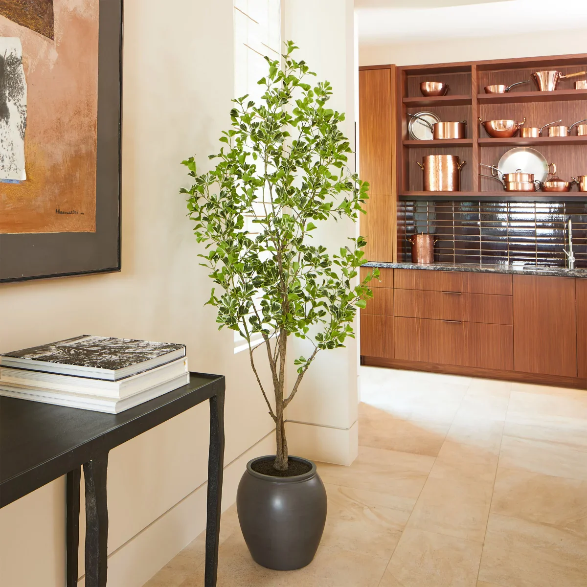 Faux 6.5 ft Ficus Tree - Image 3