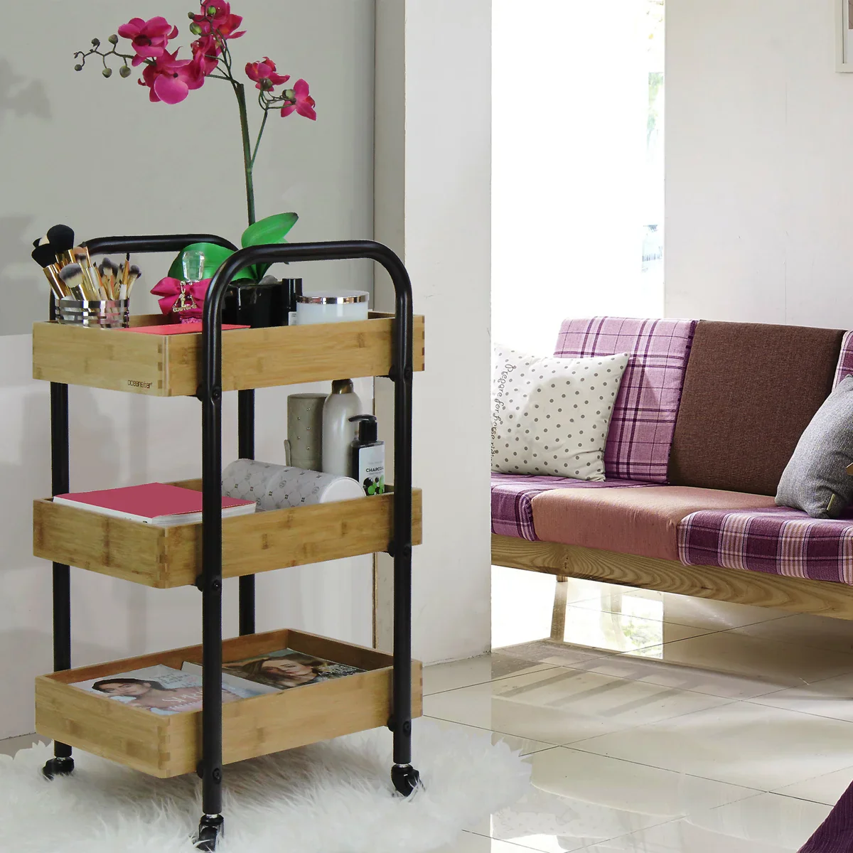 NEW - Oceanstar 3-tier Storage Cart- Retail $79 - Image 2